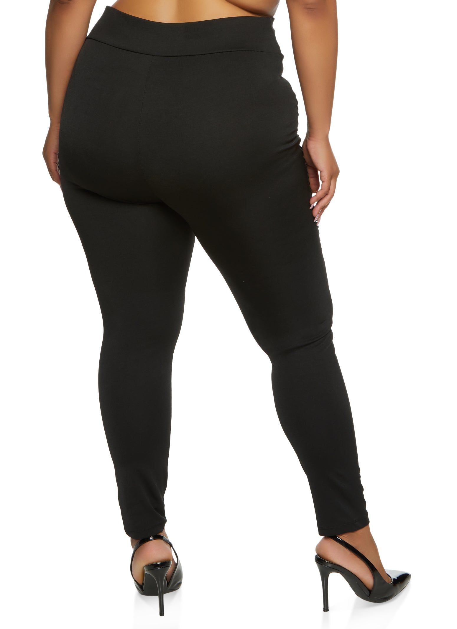 Plus Size Pleated Detail High Waist Pants sold by Rainbow product image thumbnail 2