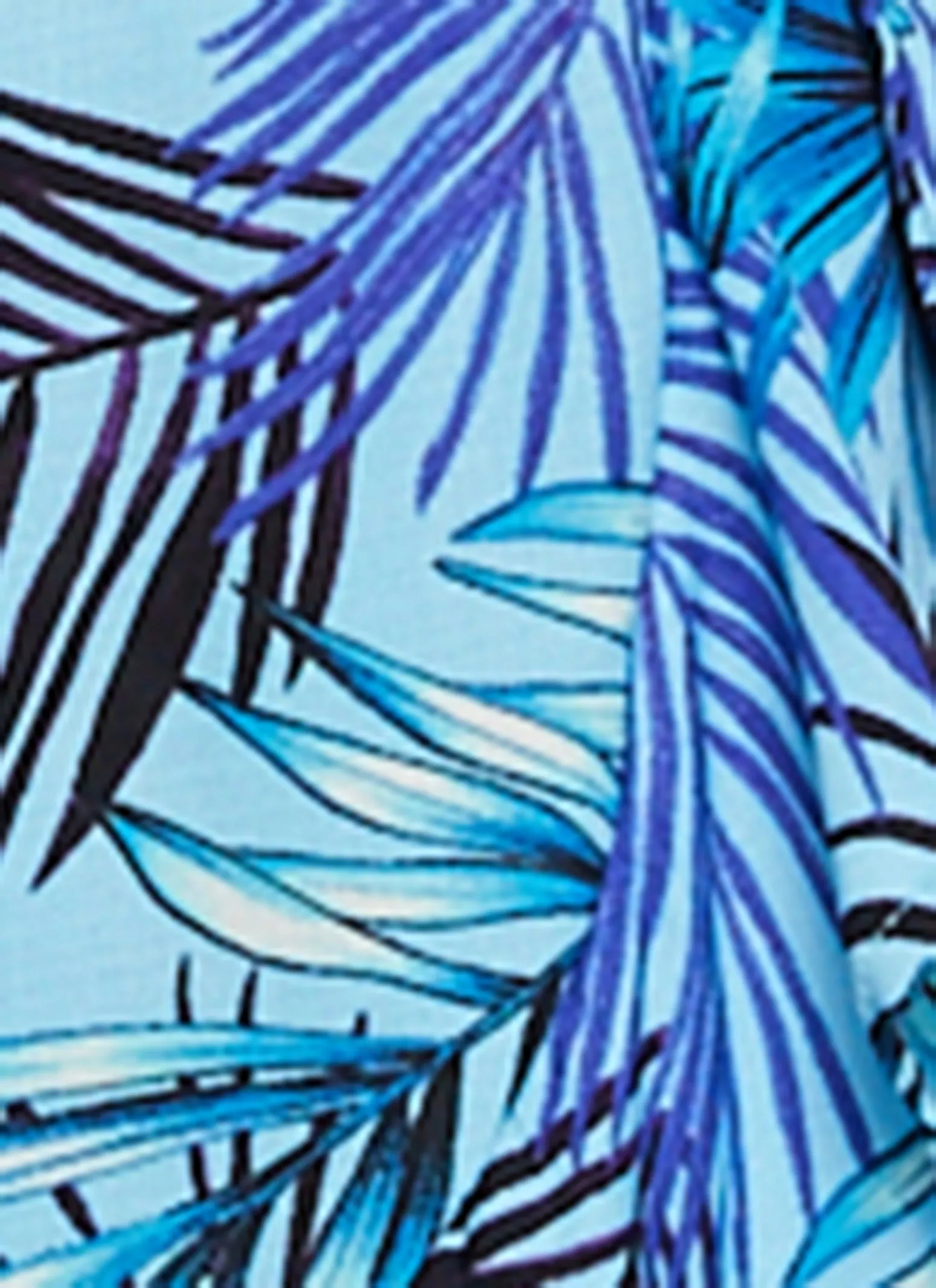 Tropical Print Faux Wrap Tulip Hem Dress sold by Rainbow product image thumbnail 4