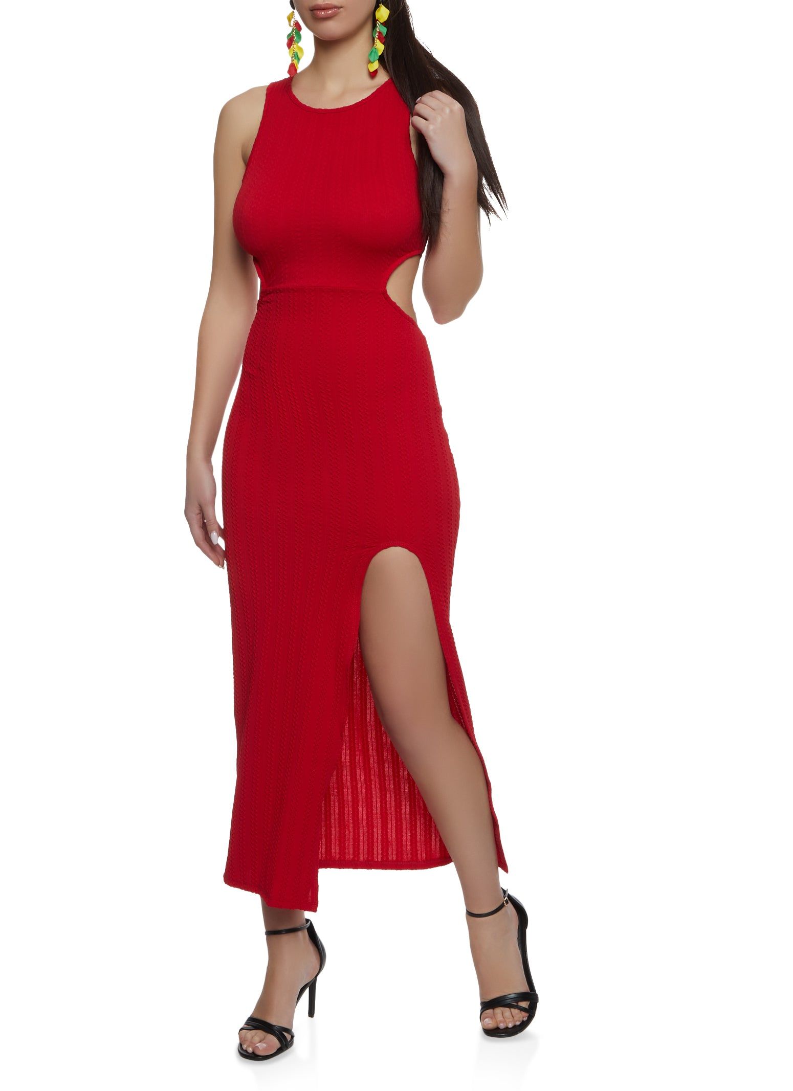 Cut Out Open Back Tank Maxi Dress sold by Rainbow product image thumbnail 2