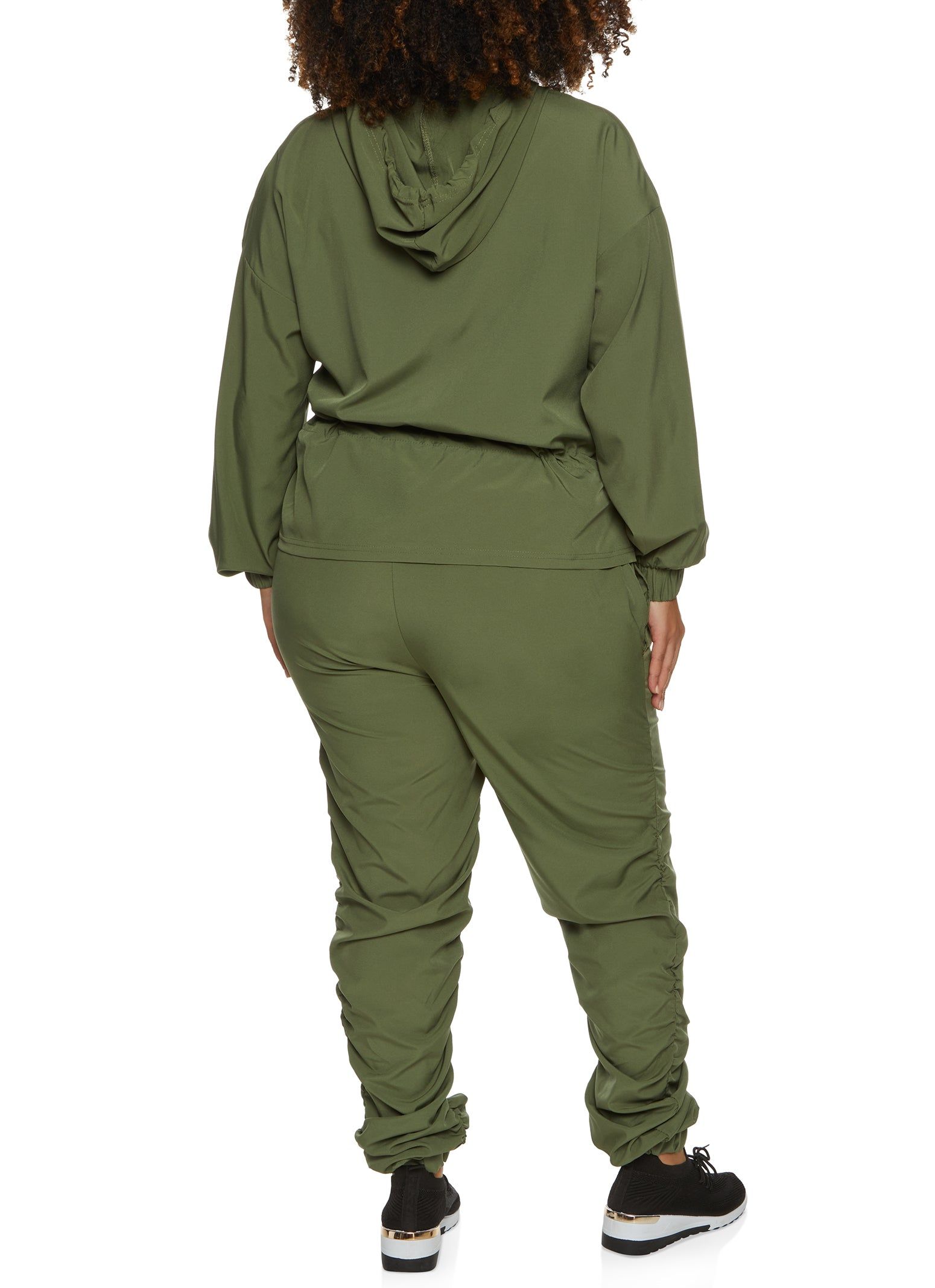 Plus Size Peplum Windbreaker Jacket sold by Rainbow product image thumbnail 2