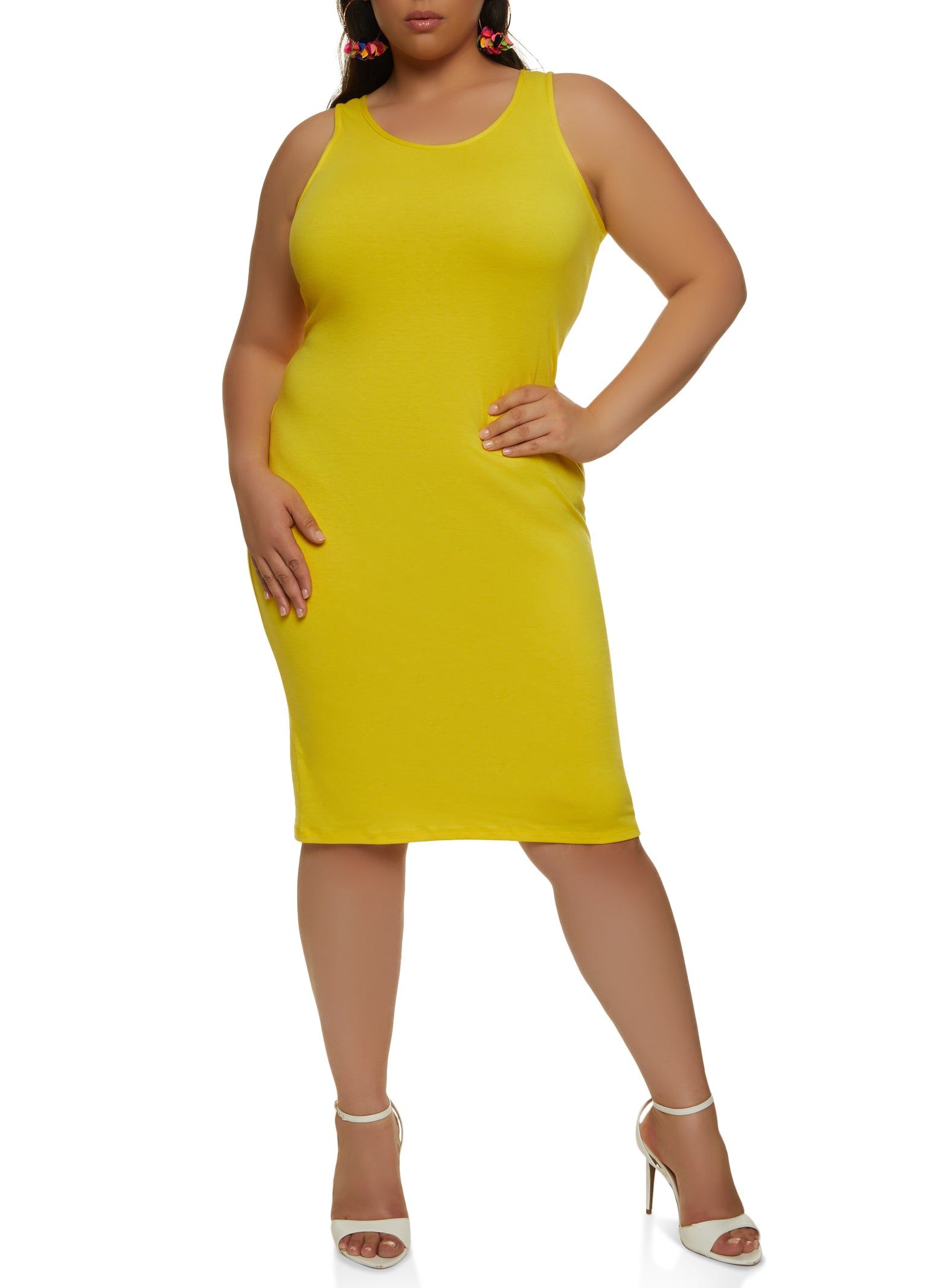 Plus Size Basic Tank Dress sold by Rainbow product image thumbnail 2