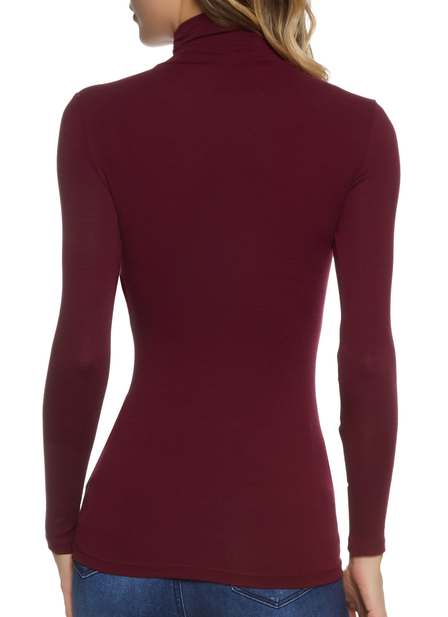 Solid Long Sleeve Turtleneck Top sold by Rainbow product image thumbnail 2