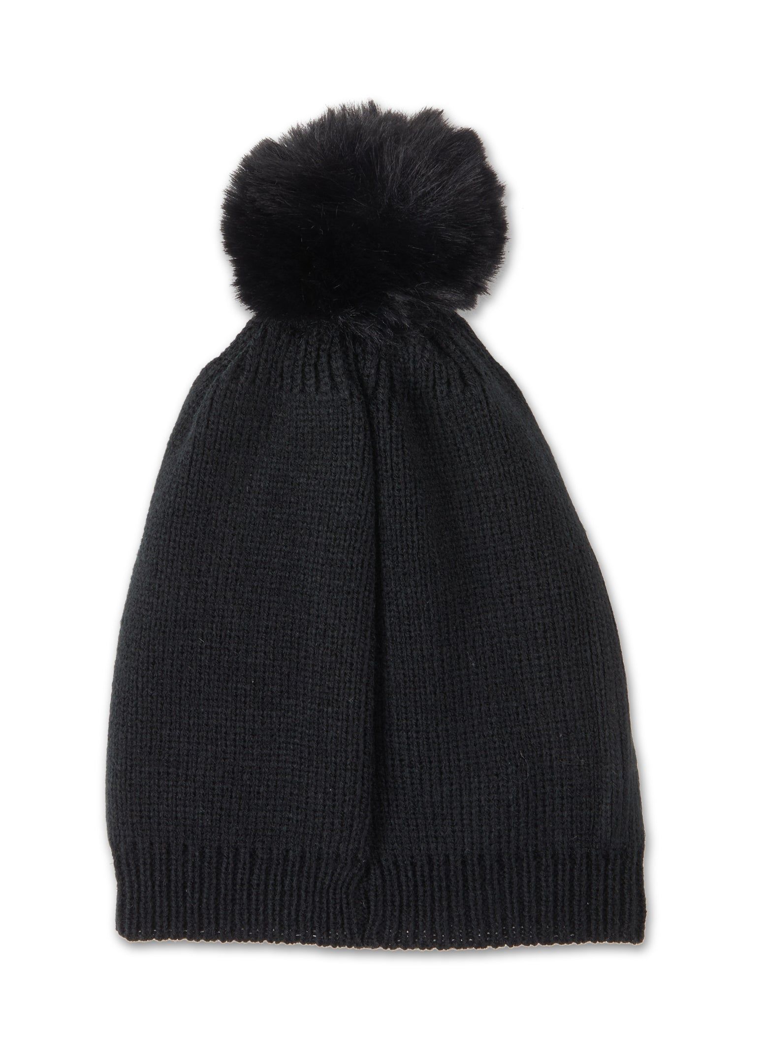 Sequin Faux Fur Pom Pom Beanie sold by Rainbow product image thumbnail 3