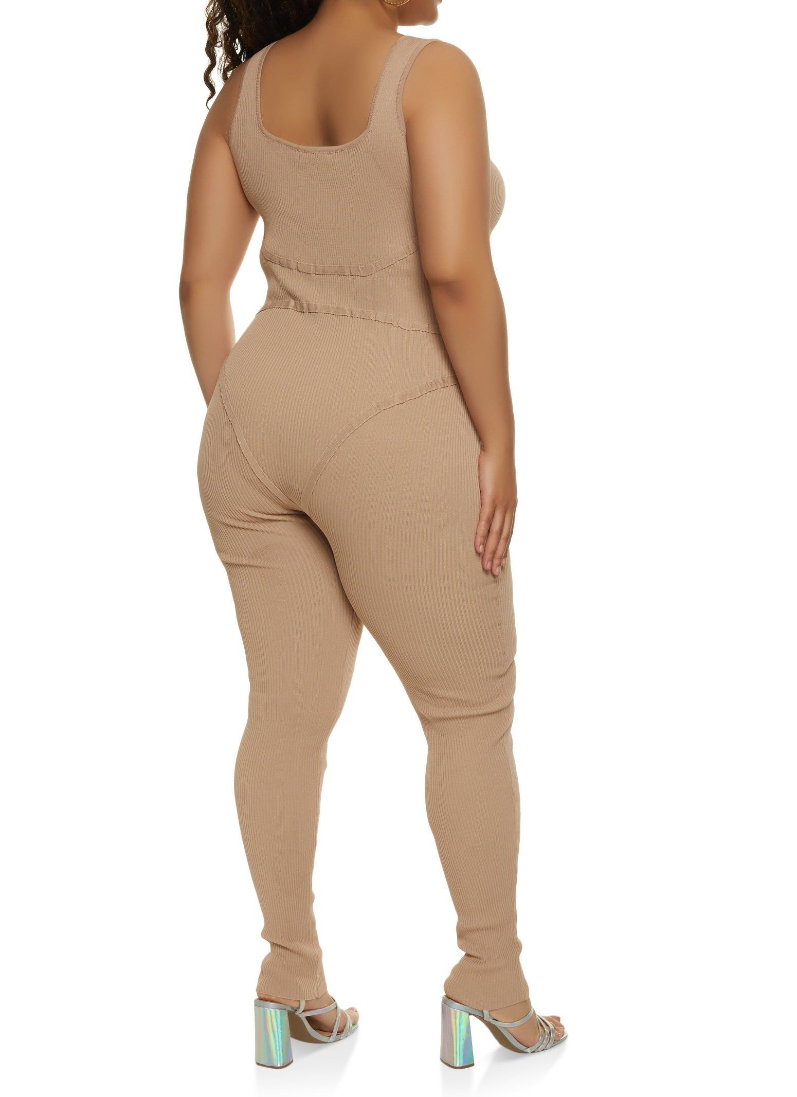 Plus Size Ribbed Knit Jumpsuit sold by Rainbow product image thumbnail 2