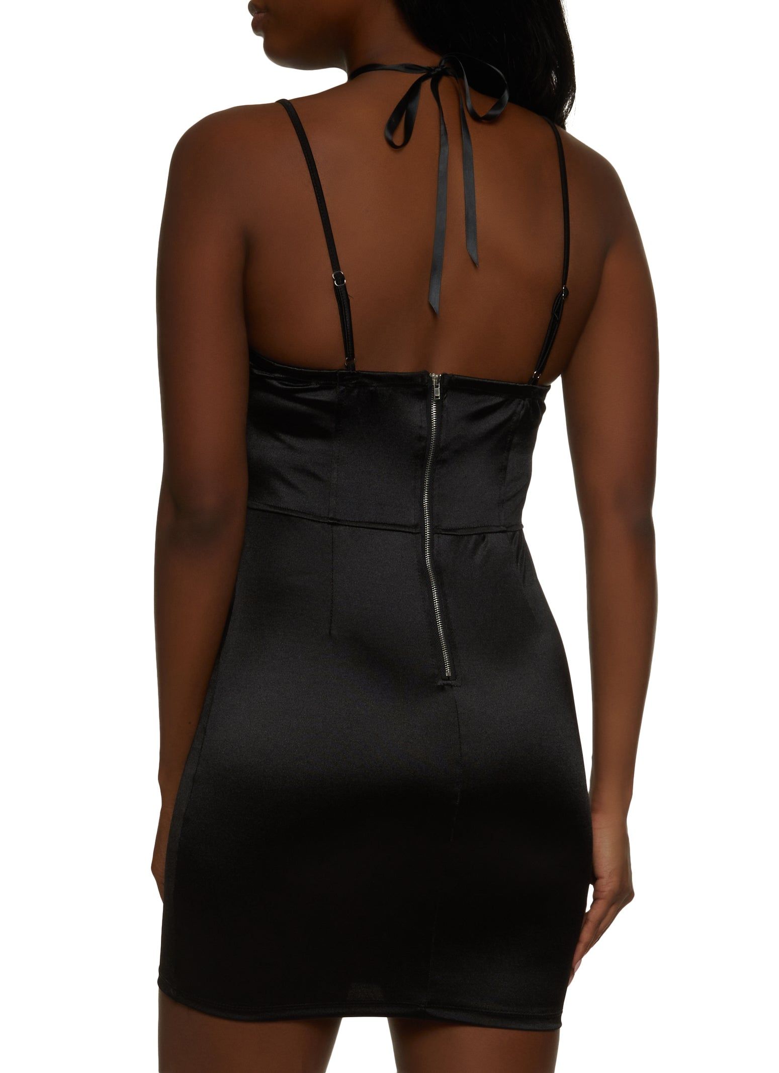 Satin Bustier Mini Dress sold by Rainbow product image thumbnail 3