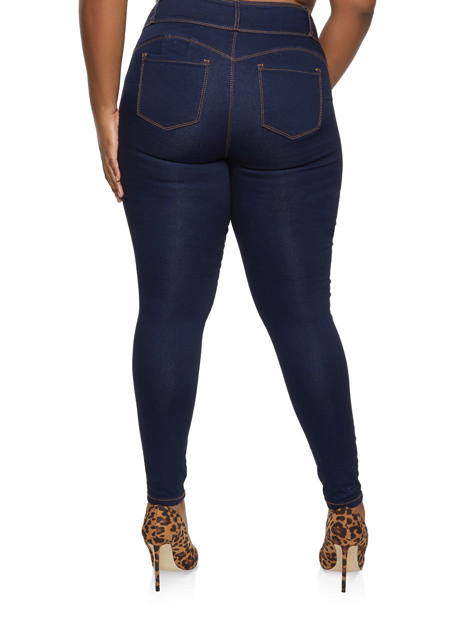 WAX Plus Size High Waisted Skinny Jeans sold by Rainbow product image thumbnail 2