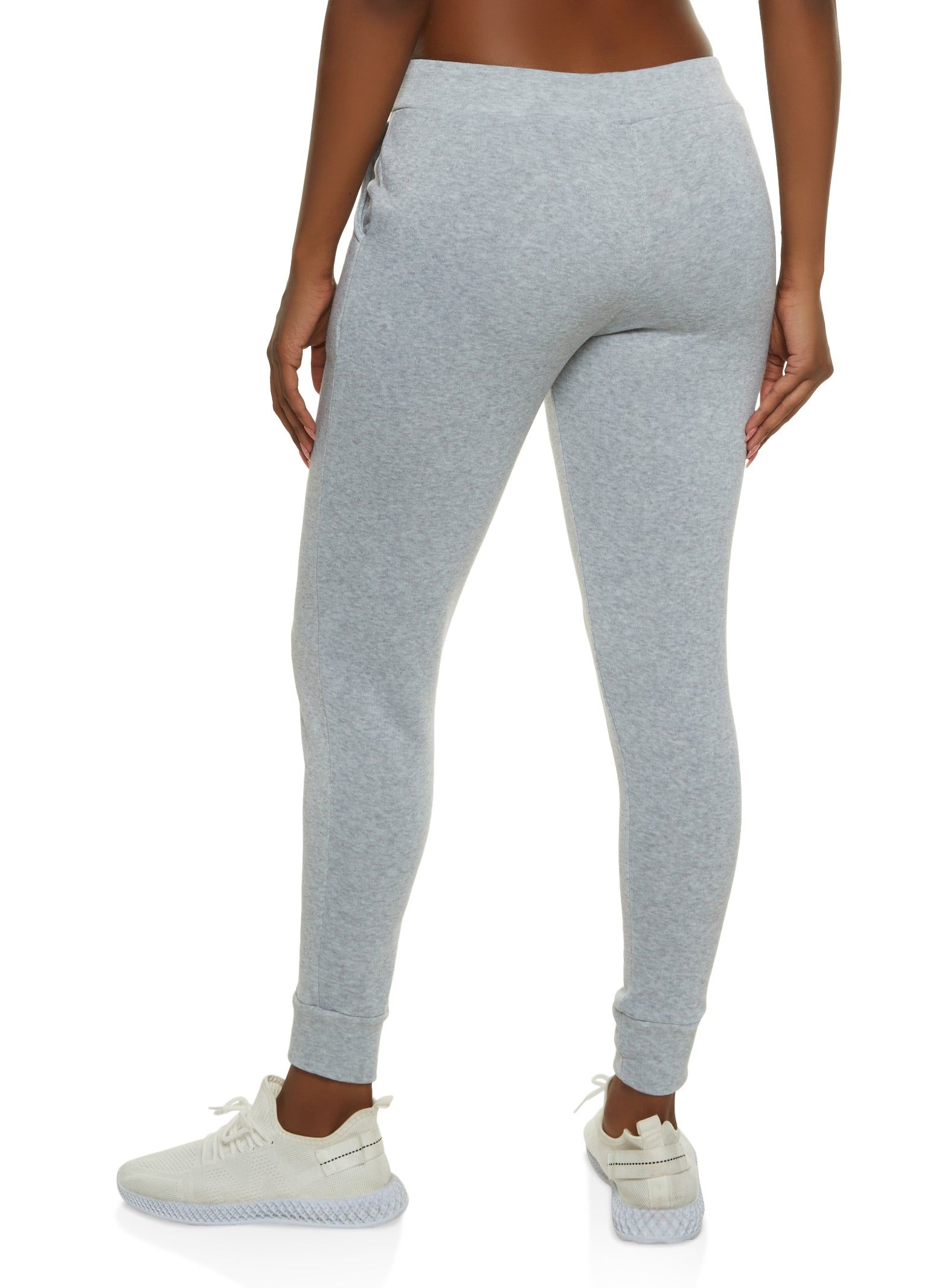 Basic Solid Fleece Drawstring Joggers sold by Rainbow product image thumbnail 2