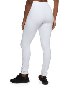 Contrast Piping Fleece Joggers sold by Rainbow