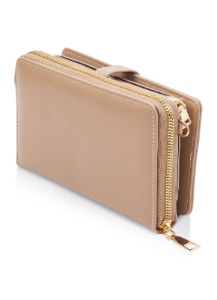 Buckle Detail Double Zip Crossbody Wallet sold by Rainbow
