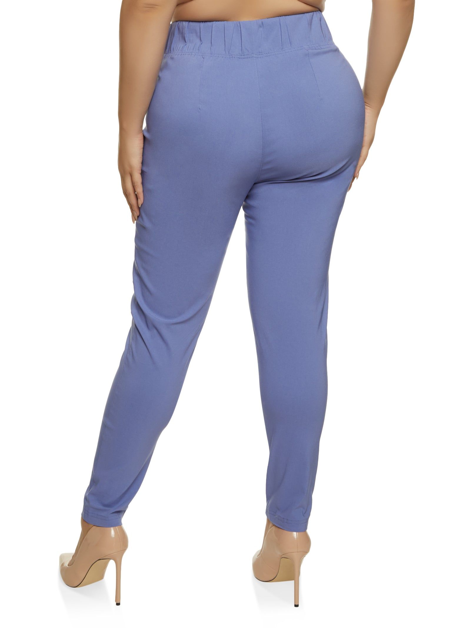 Plus Size High Waisted Pull On Dress Pants sold by Rainbow product image thumbnail 2
