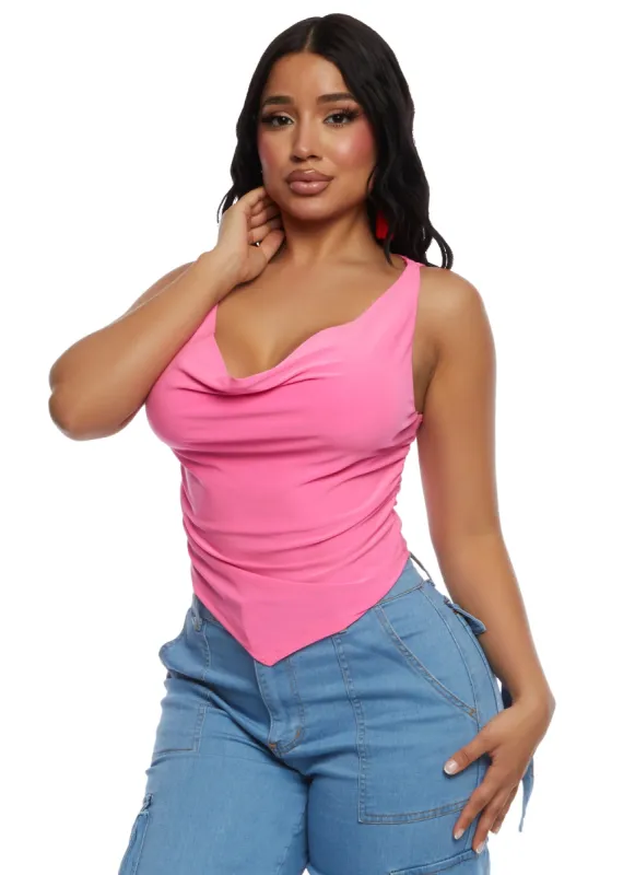 Cowl Neck Tank Top sold by Rainbow