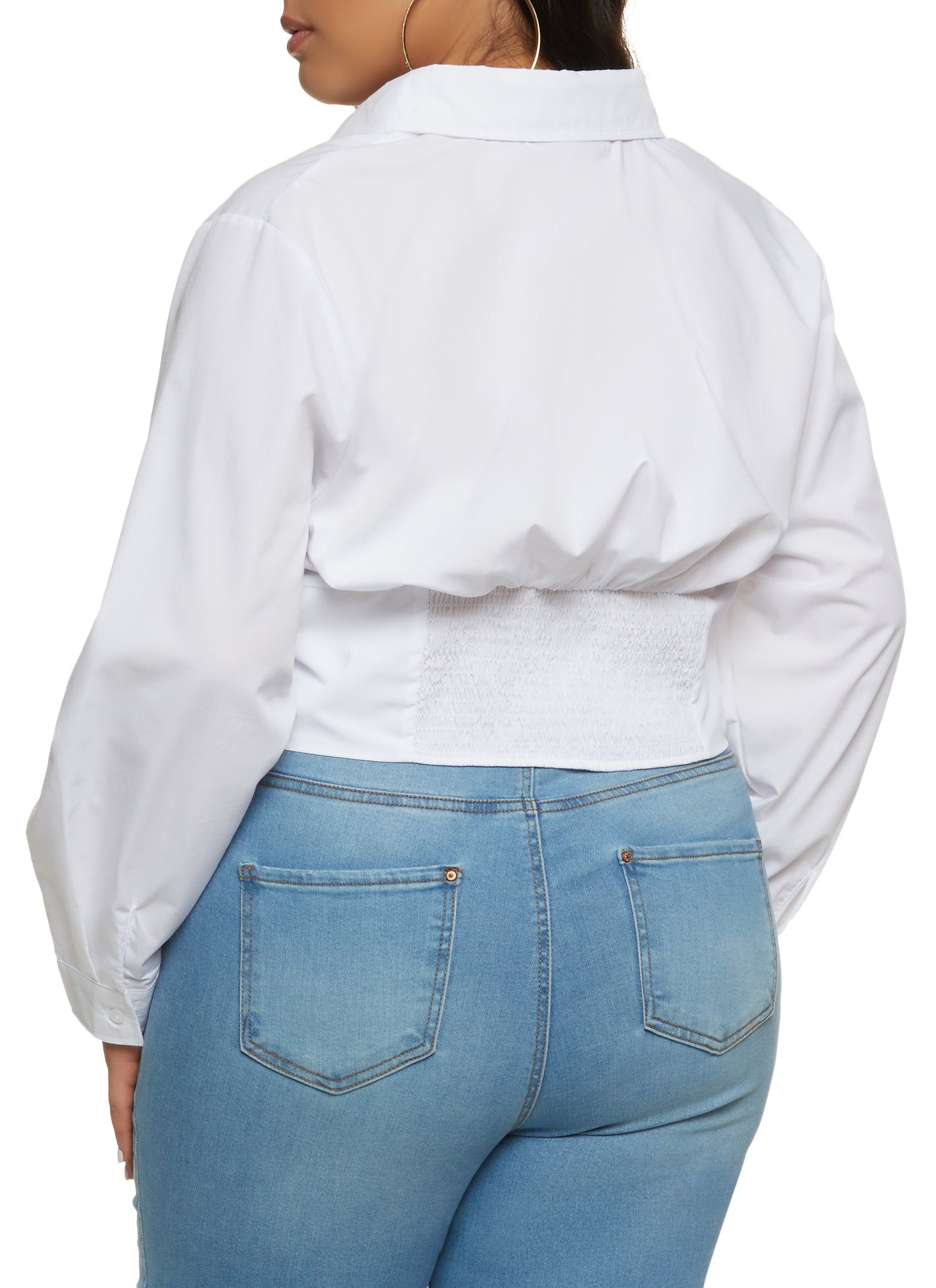 Plus Size Button Front Corset Top sold by Rainbow product image thumbnail 2