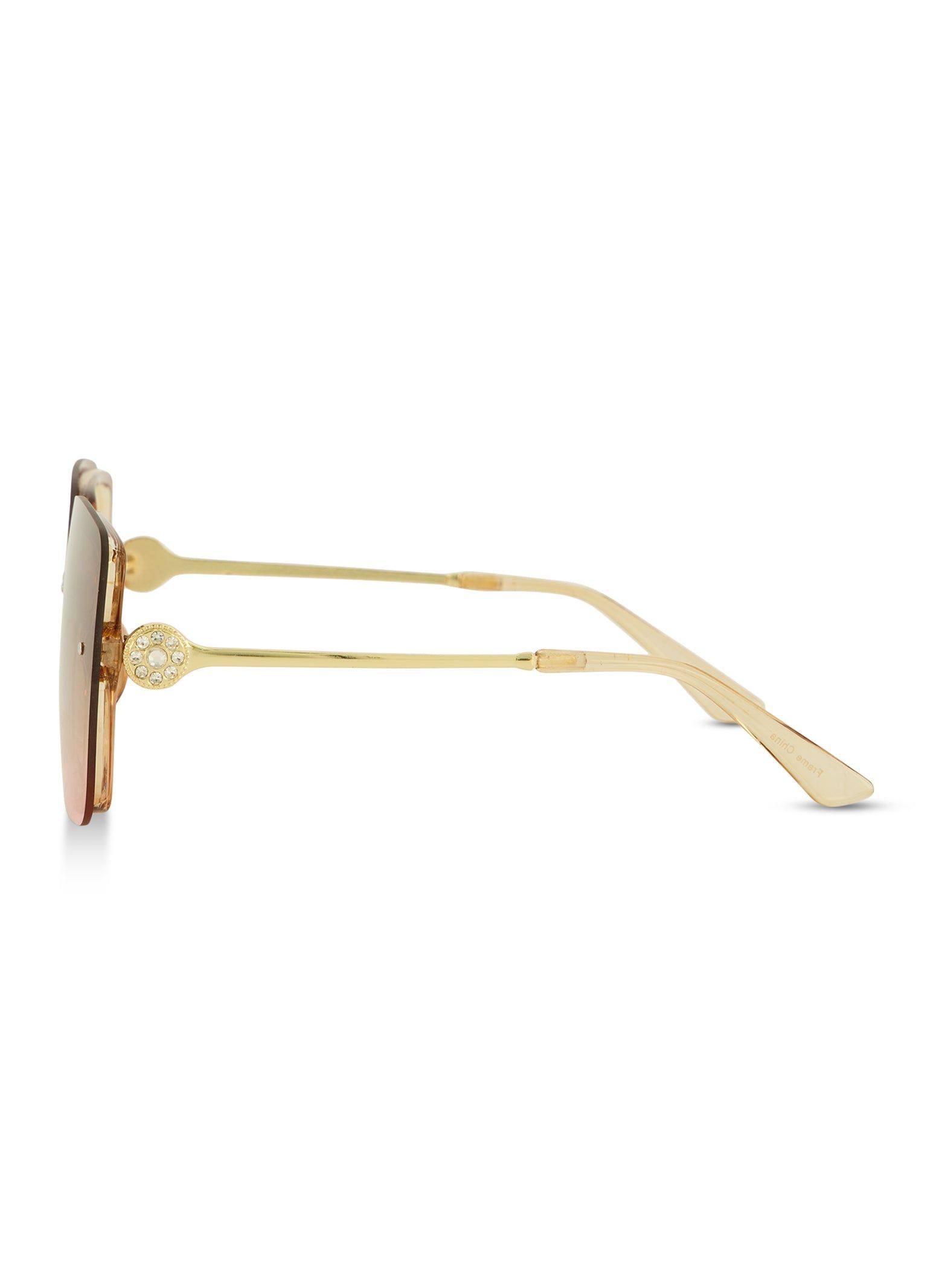 Rimless Oversized Square Sunglasses sold by Rainbow product image thumbnail 3