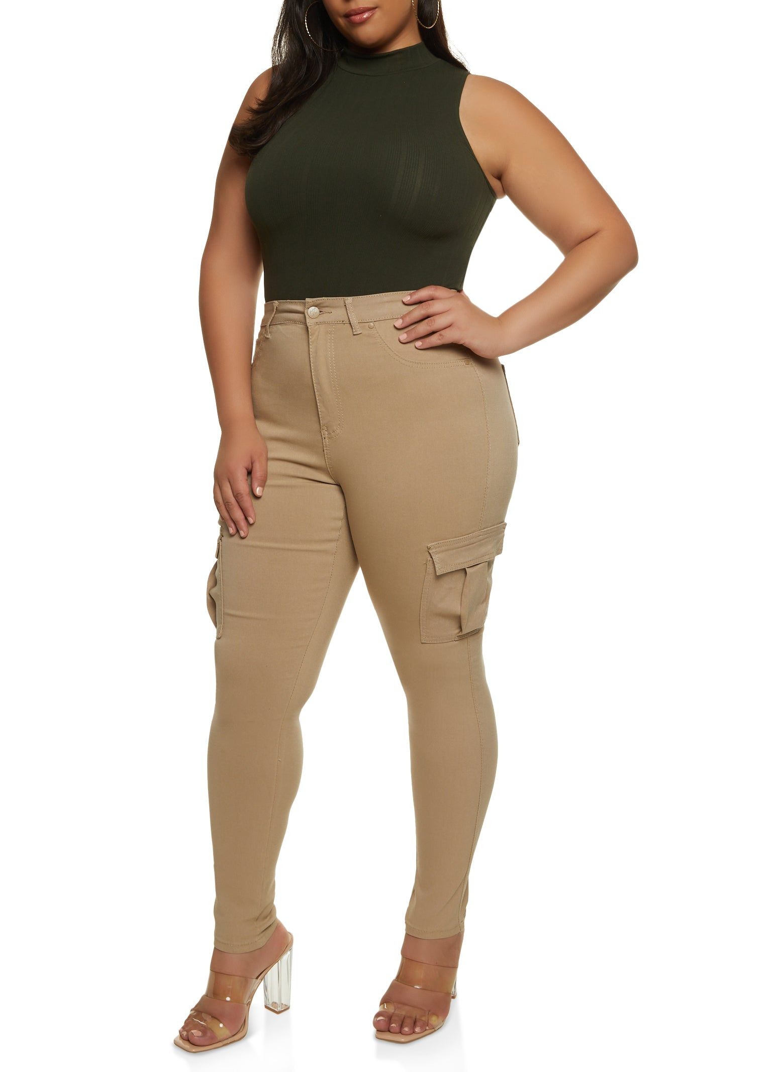 Plus Size Twill Hyperstretch Skinny Pants sold by Rainbow product image thumbnail 2