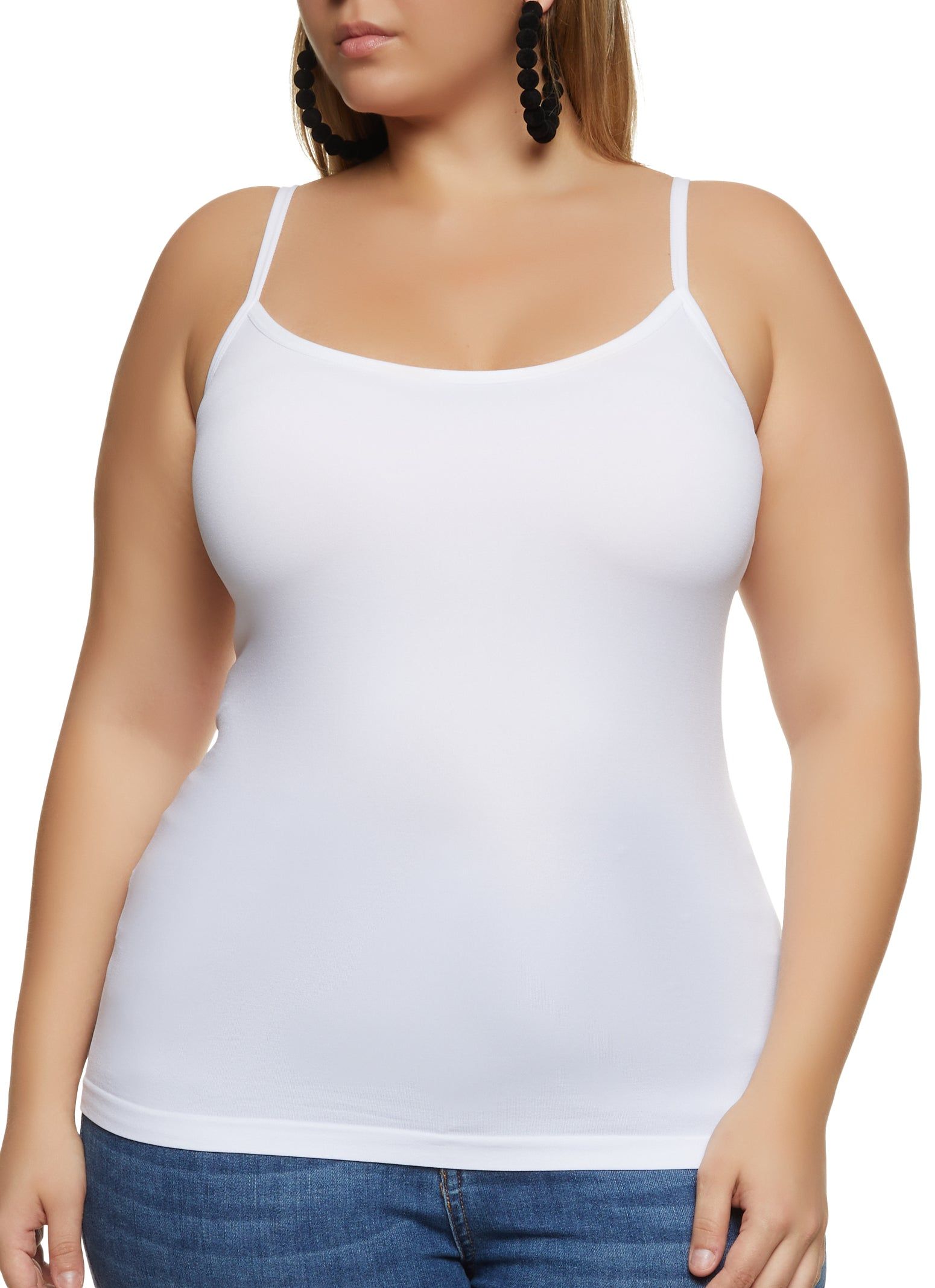 Plus Size Scoop Neck Seamless Cami sold by Rainbow