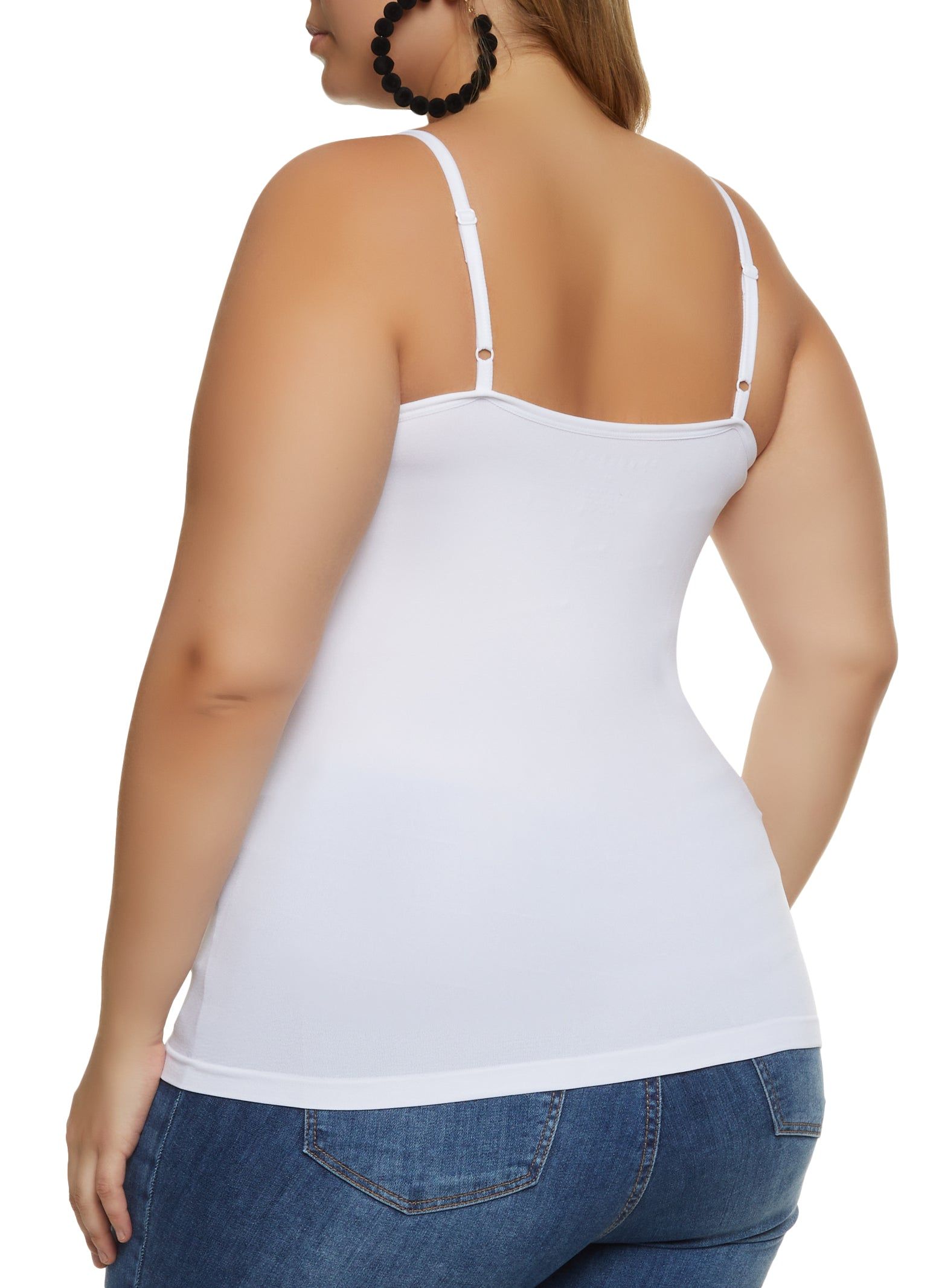 Plus Size Scoop Neck Seamless Cami sold by Rainbow product image thumbnail 2