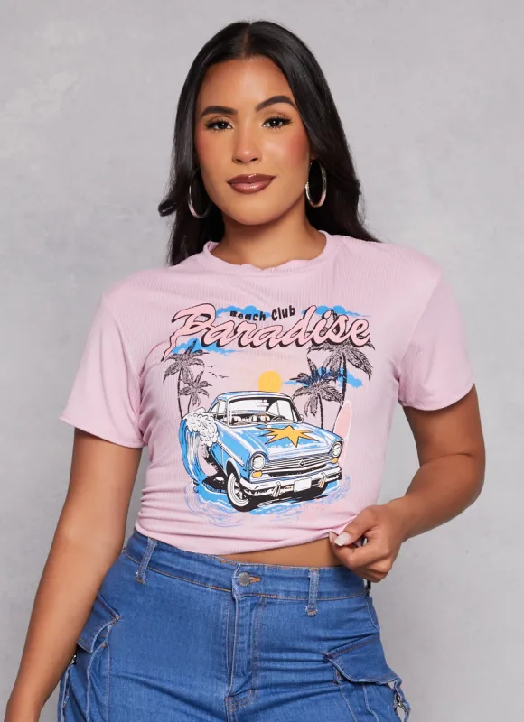 Beach Club Paradise Graphic Tee sold by Rainbow