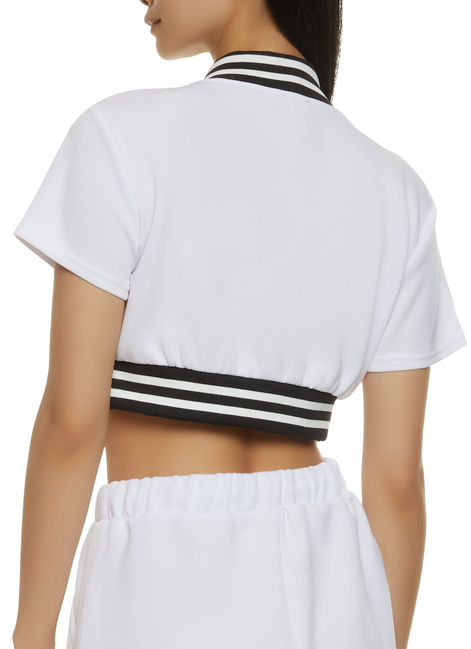 Daisy Patch Cropped Varsity Jacket sold by Rainbow product image thumbnail 3