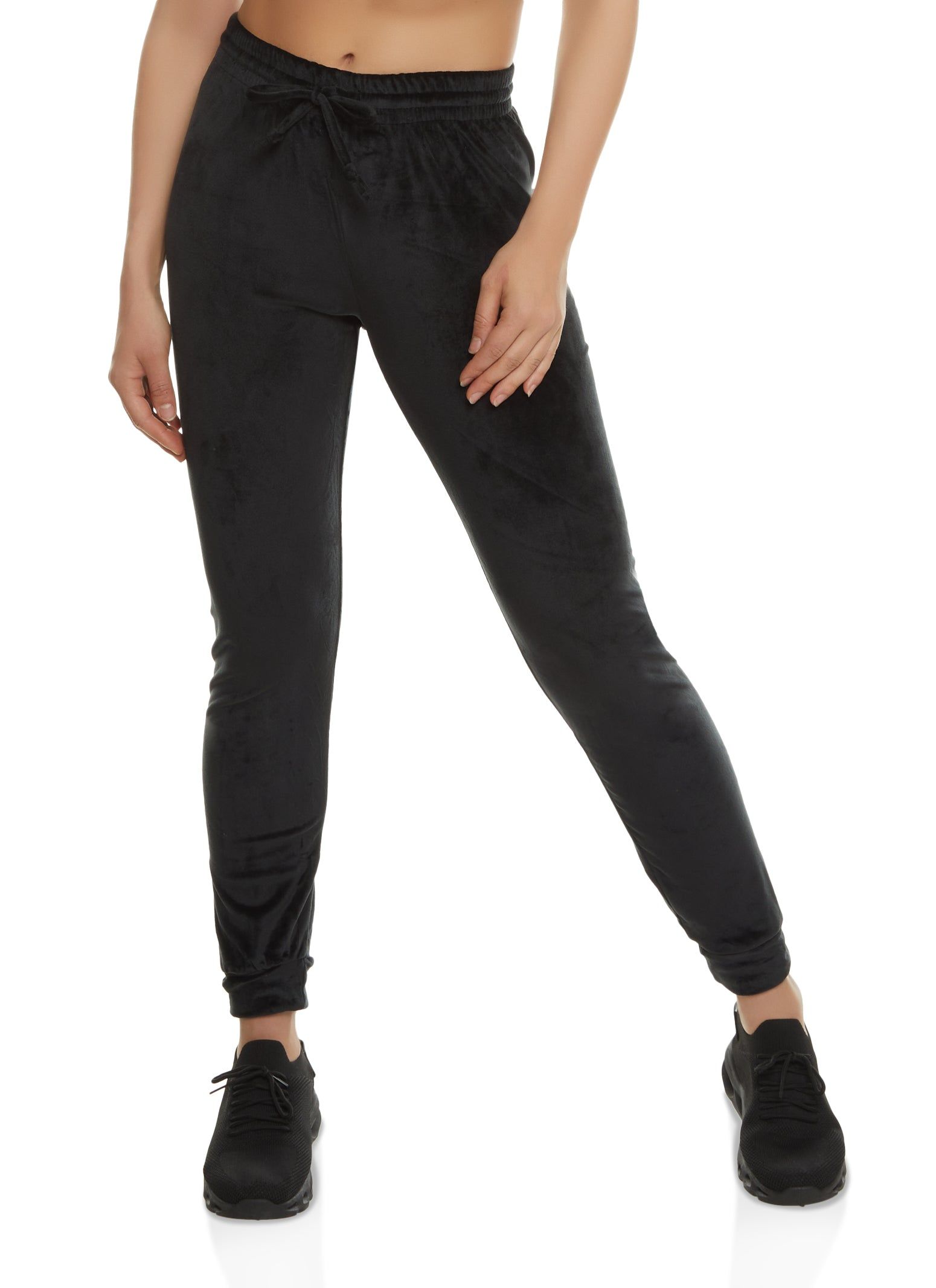 Velour Activewear Drawstring Joggers sold by Rainbow