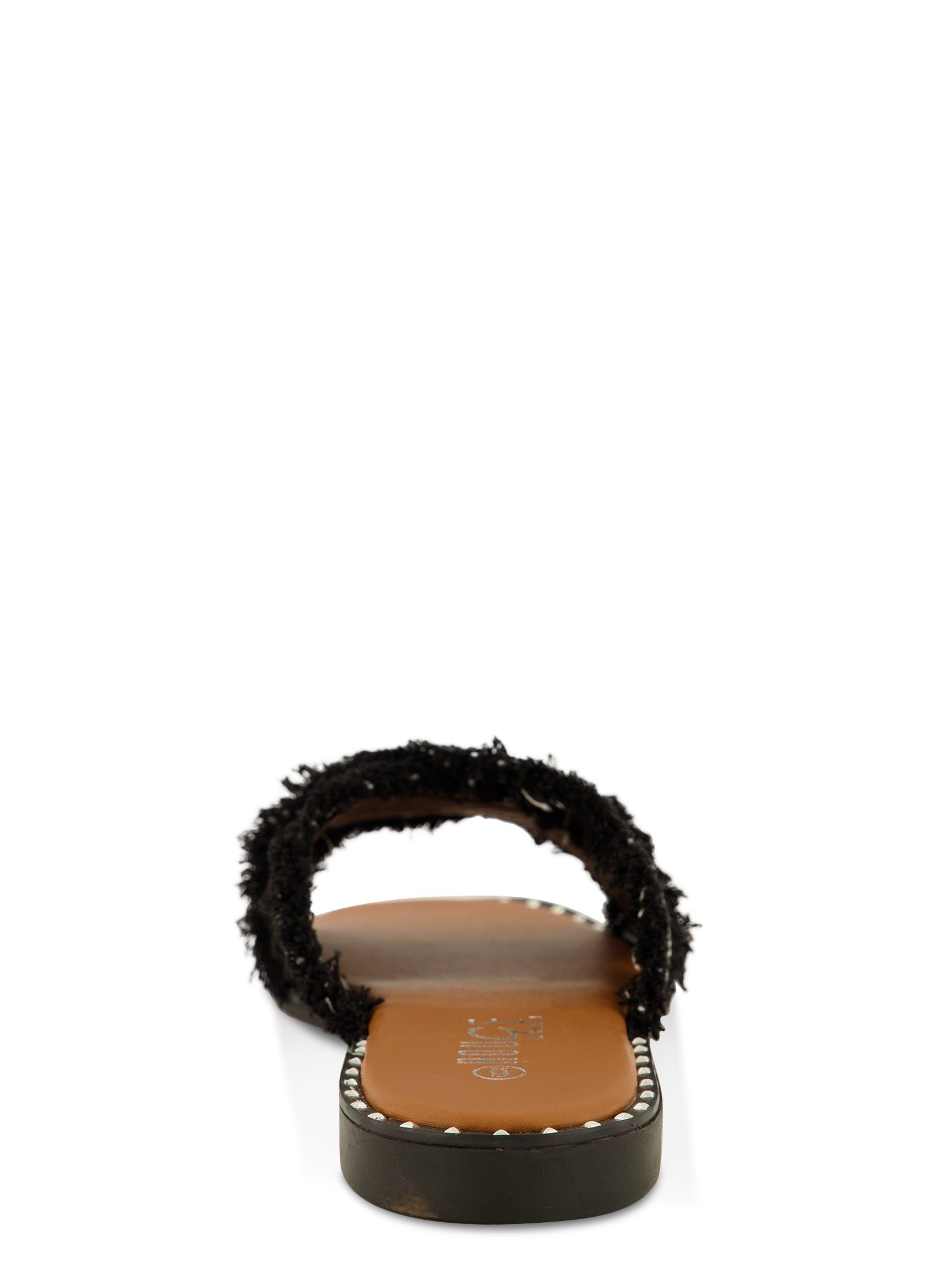 Rhinestone Frayed Criss Cross Slide Sandals sold by Rainbow product image thumbnail 3