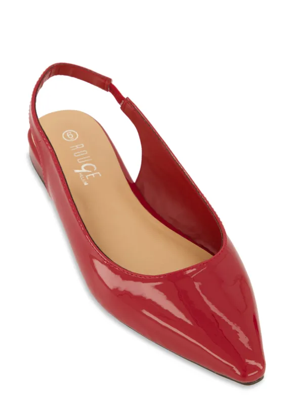 Pointed Toe Slingback Flats sold by Rainbow