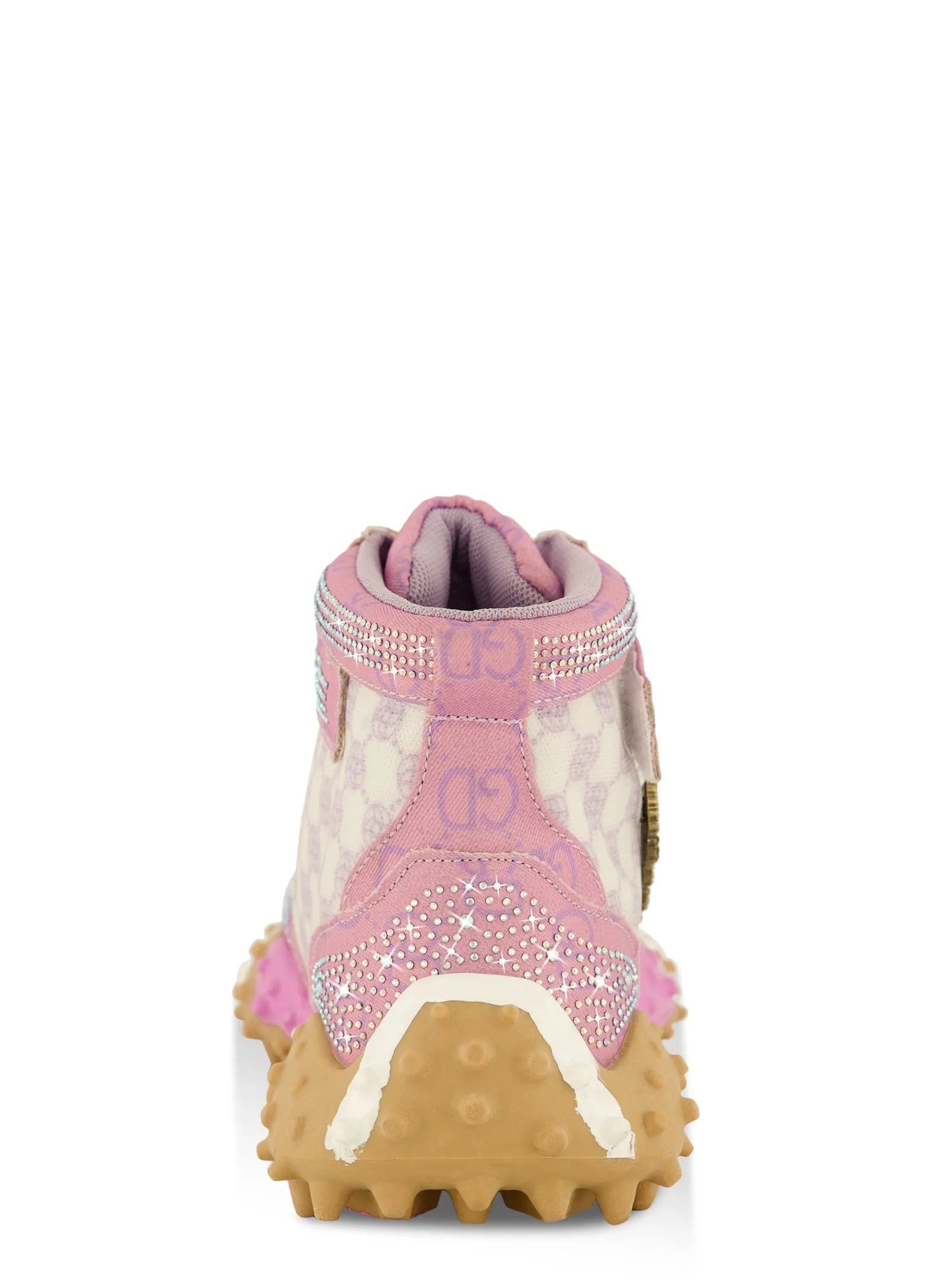 Rhinestone Color Block High Top Lace Up Sneakers sold by Rainbow product image thumbnail 3