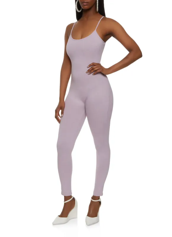 Sleeveless Scoop Neck Catsuit sold by Rainbow