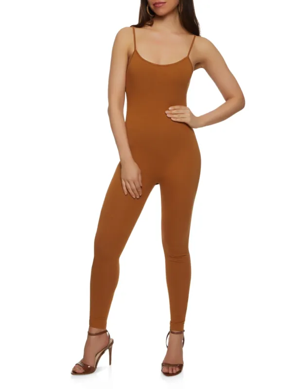 Sleeveless Scoop Neck Catsuit sold by Rainbow