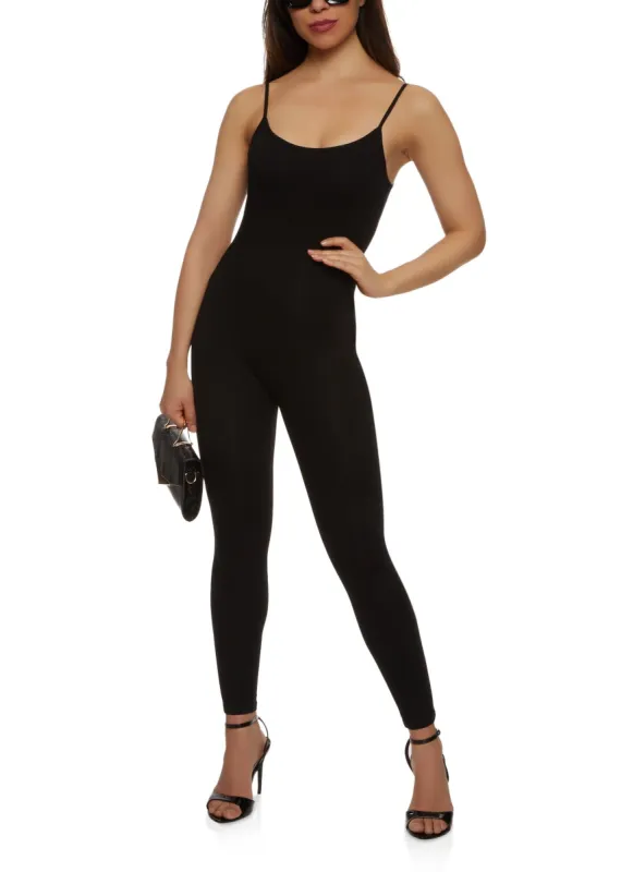 Sleeveless Scoop Neck Catsuit sold by Rainbow
