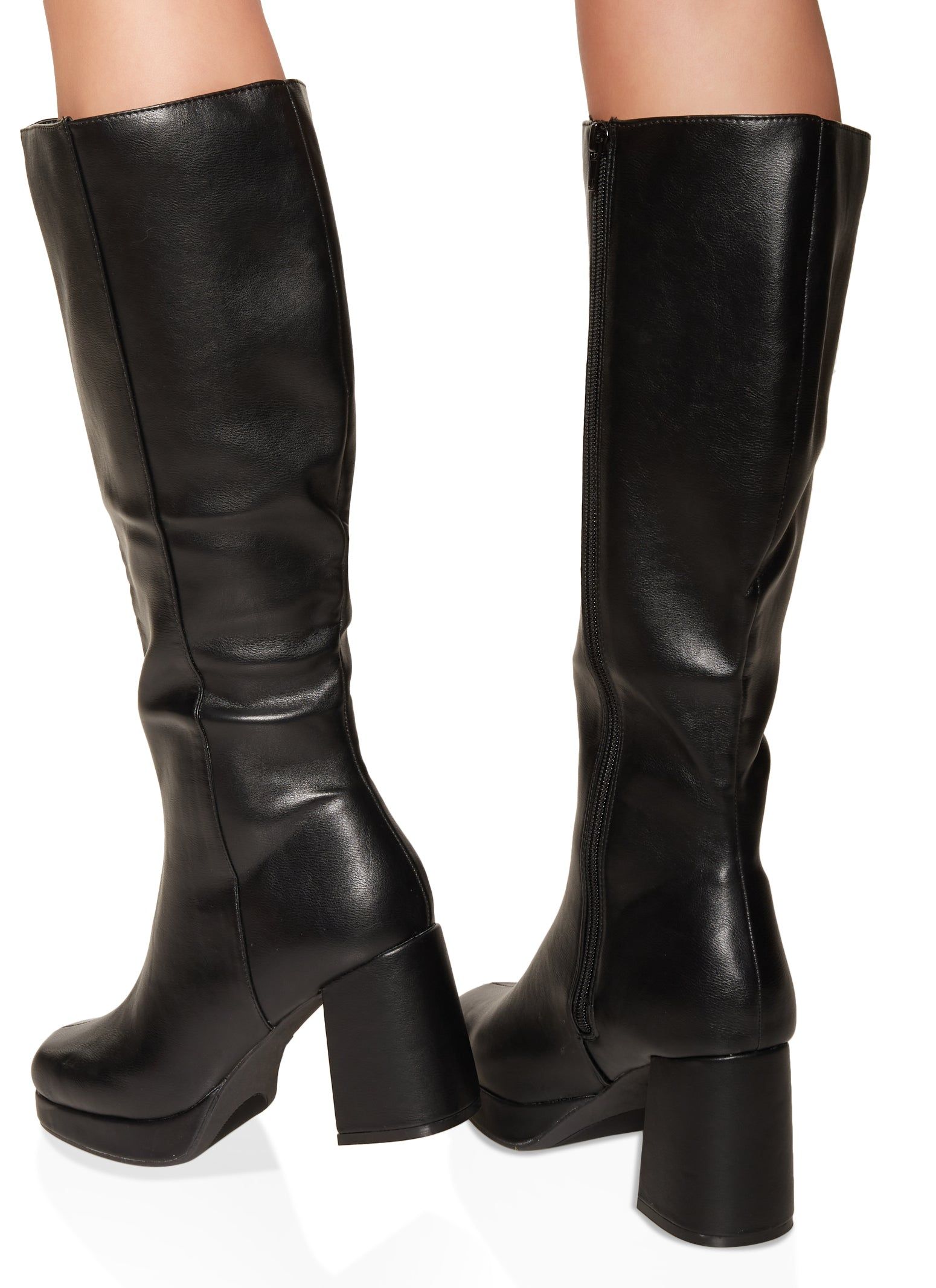 Platform Block Heel Tall Boots sold by Rainbow product image thumbnail 3