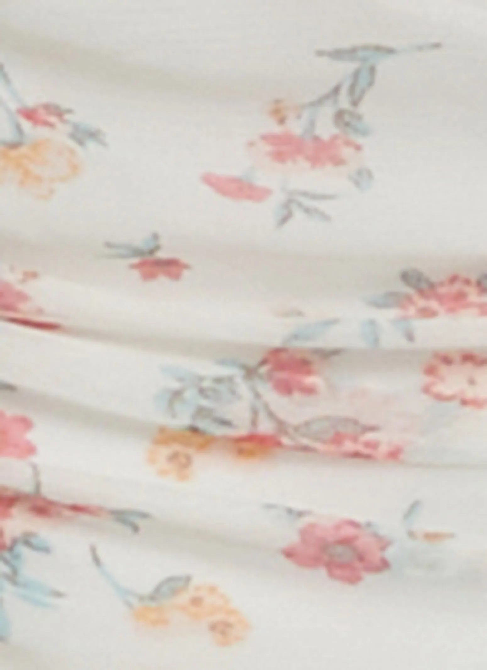 Mesh Ruched Floral Print Short Sleeve Dress sold by Rainbow product image thumbnail 4