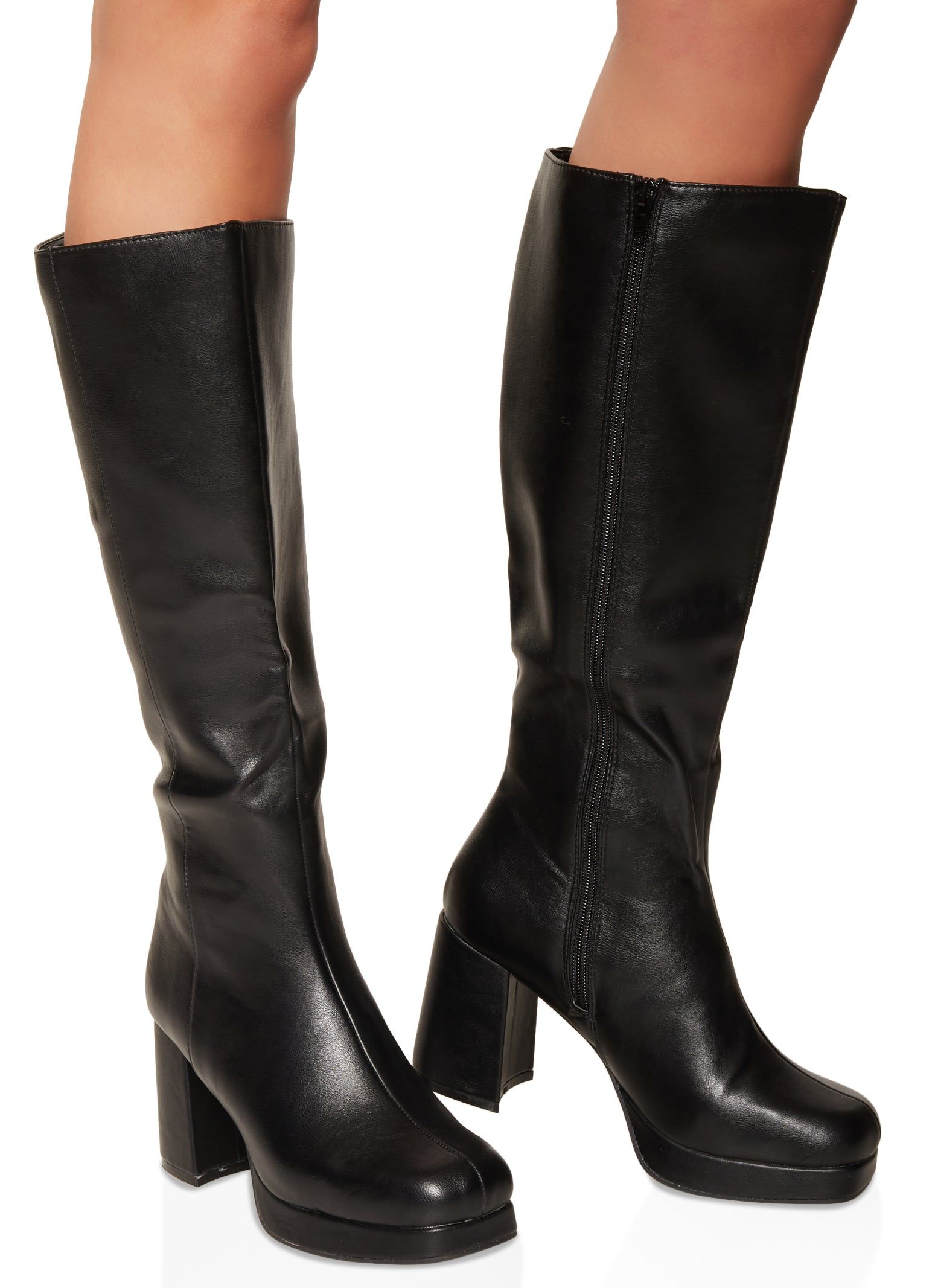 Platform Block Heel Tall Boots sold by Rainbow product image thumbnail 2