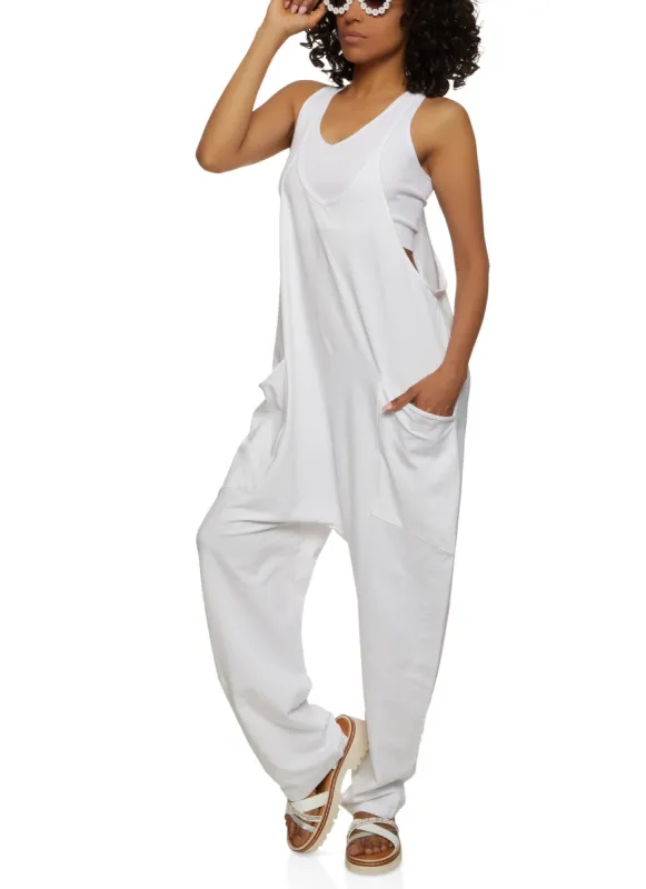 Boho Loose Fit Wide Leg Cami Jumpsuit sold by Rainbow