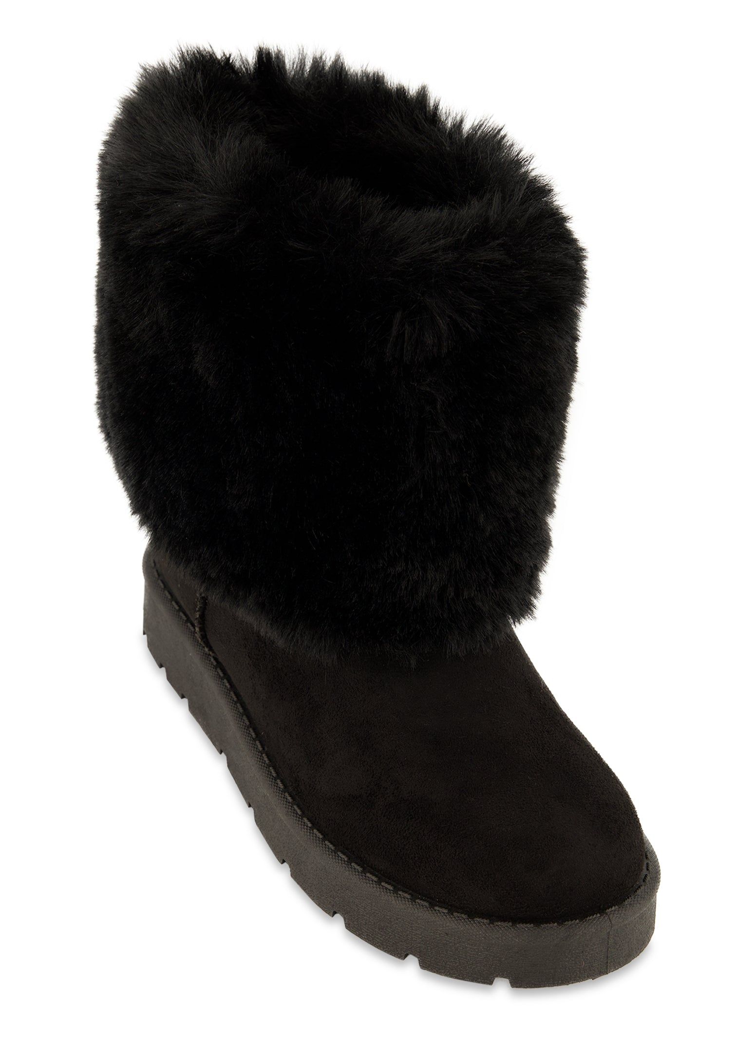 Faux Fur Trim Boots sold by Rainbow