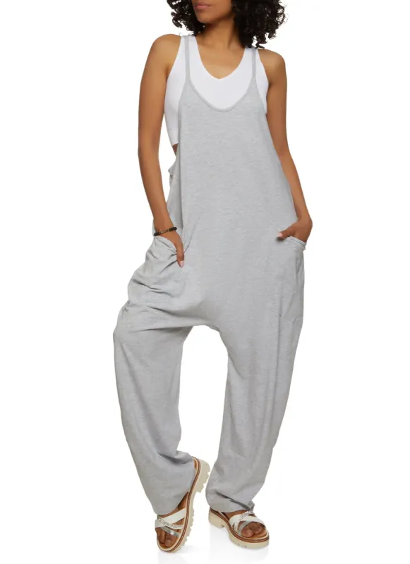 Boho Loose Fit Wide Leg Cami Jumpsuit sold by Rainbow