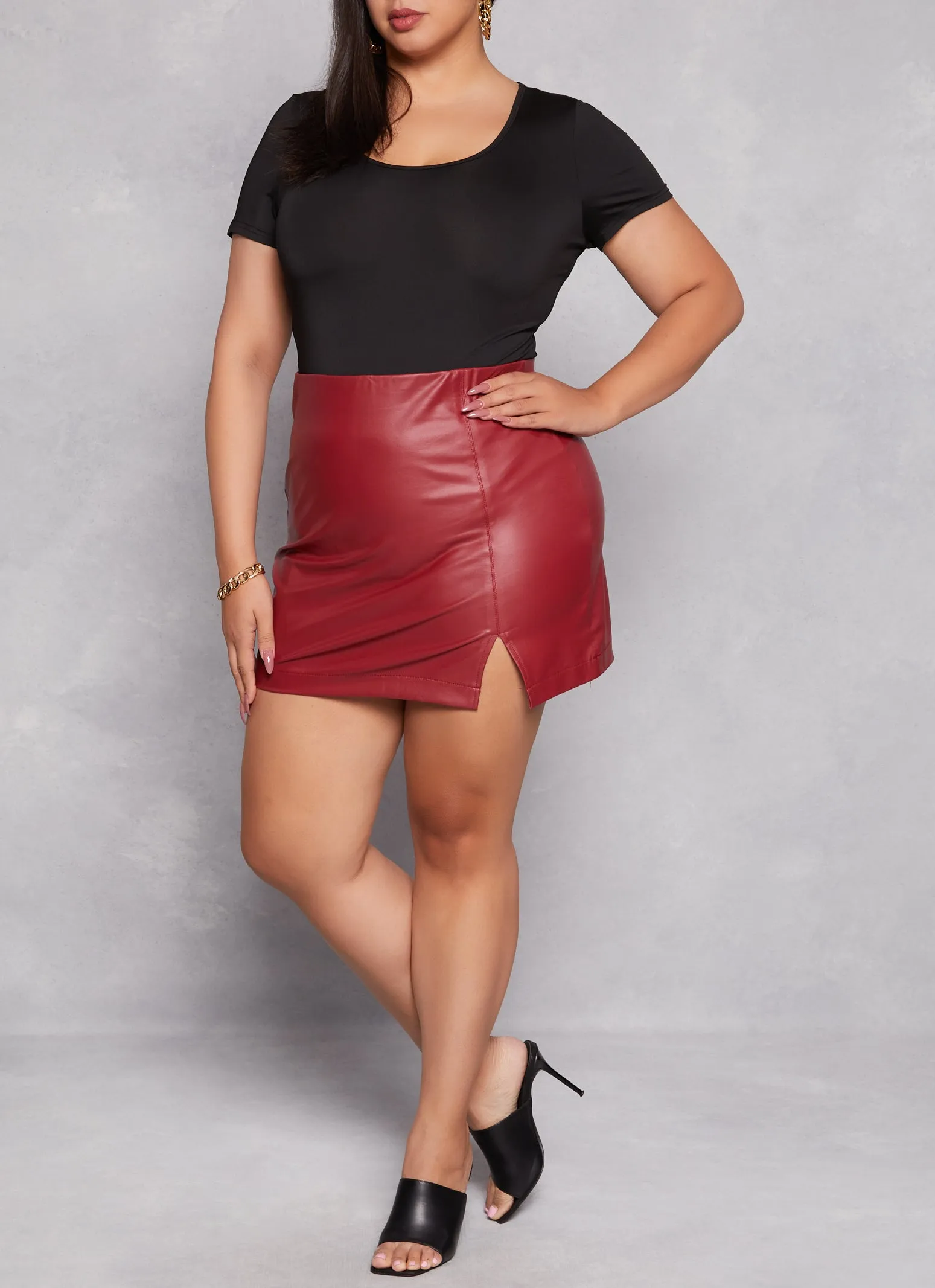 Plus Size Daisy Scoop Neck Bodysuit sold by Rainbow product image thumbnail 2