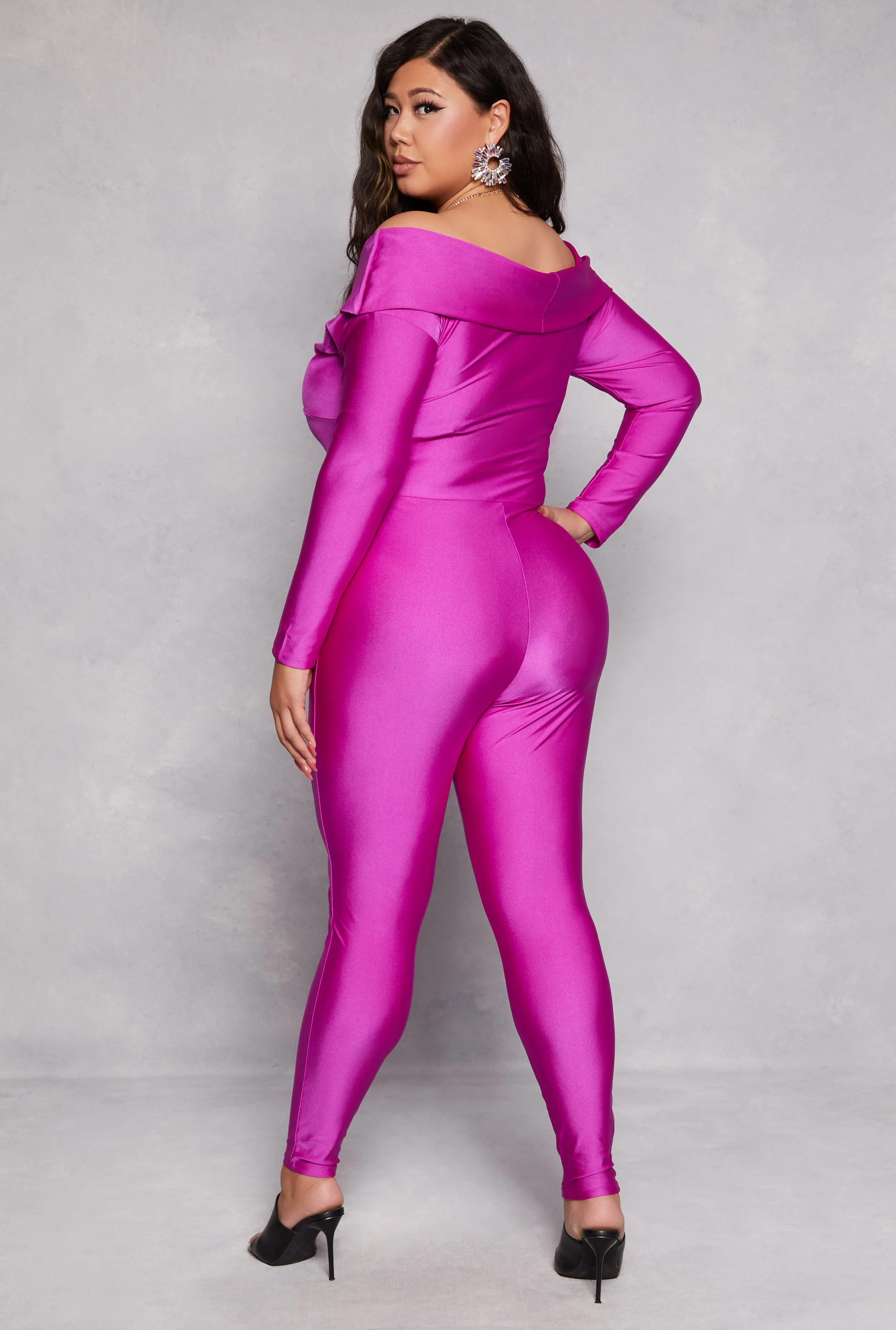 Plus Size Twist Front Cut Out Jumpsuit sold by Rainbow product image thumbnail 3