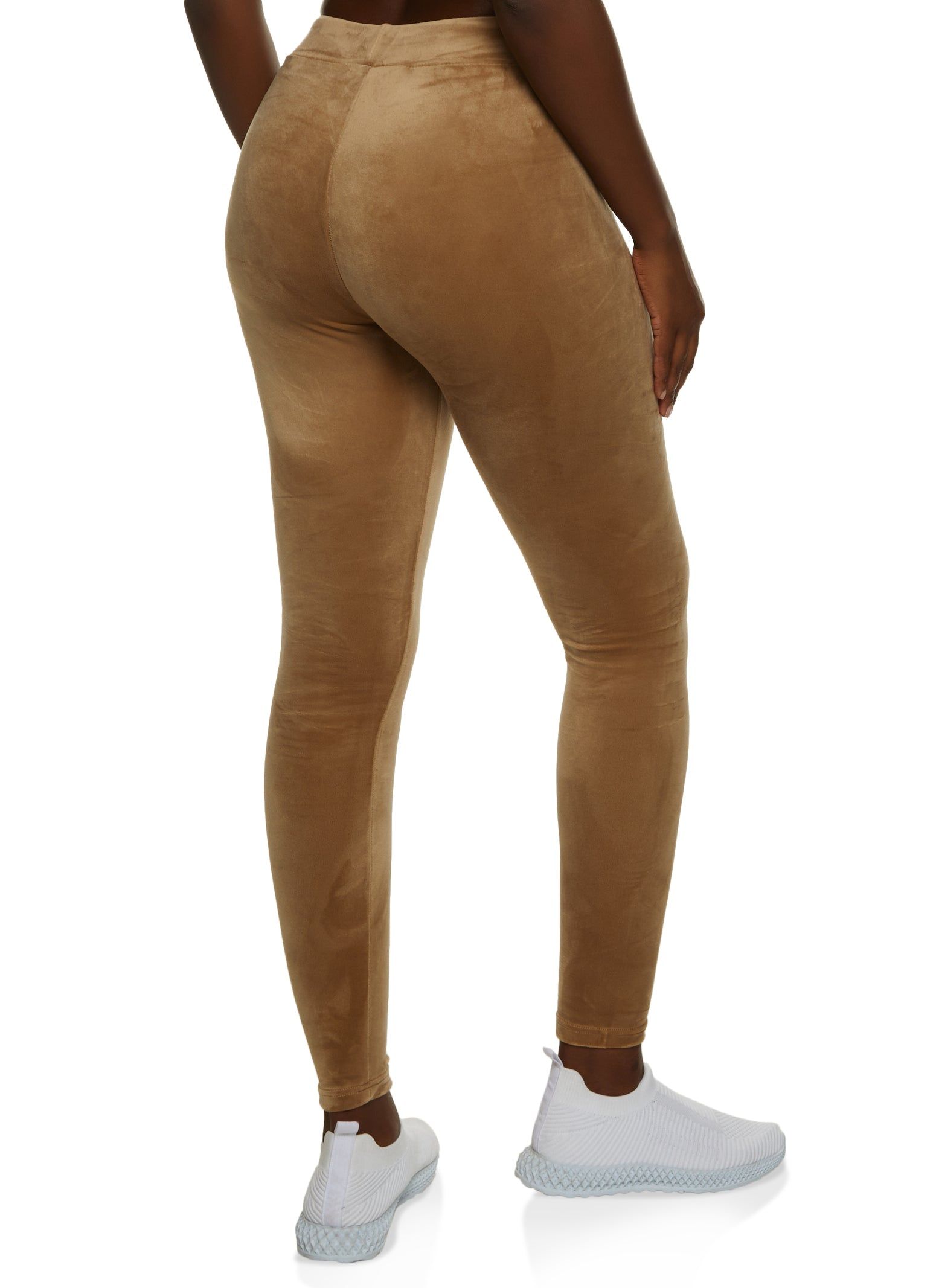 Solid Velour Drawstring Leggings sold by Rainbow product image thumbnail 2