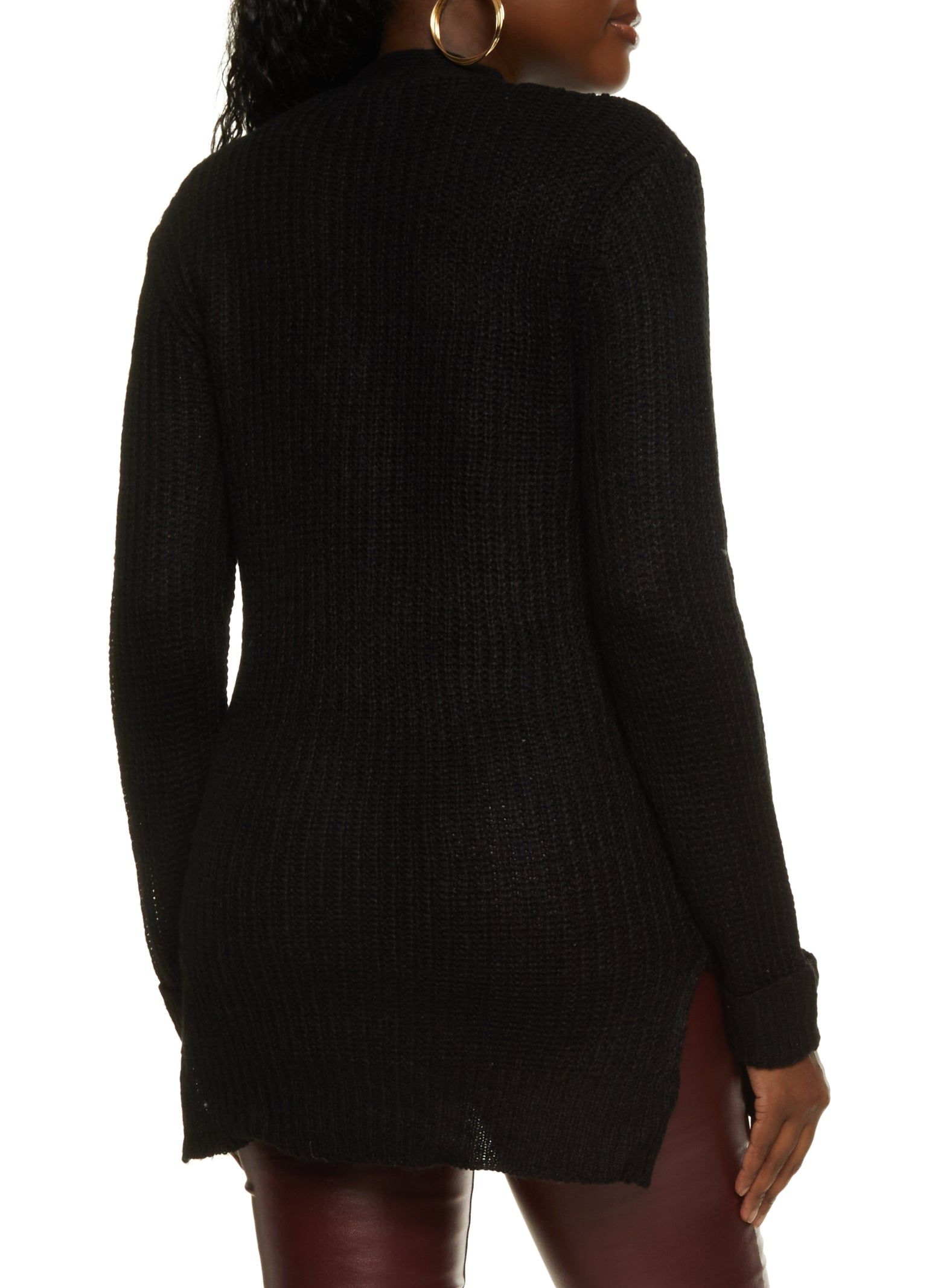 Solid Button Front Cardigan sold by Rainbow product image thumbnail 2