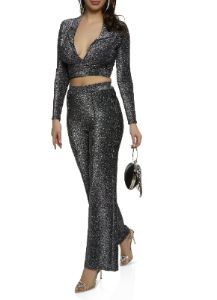 Lurex Cropped Wrap Top sold by Rainbow