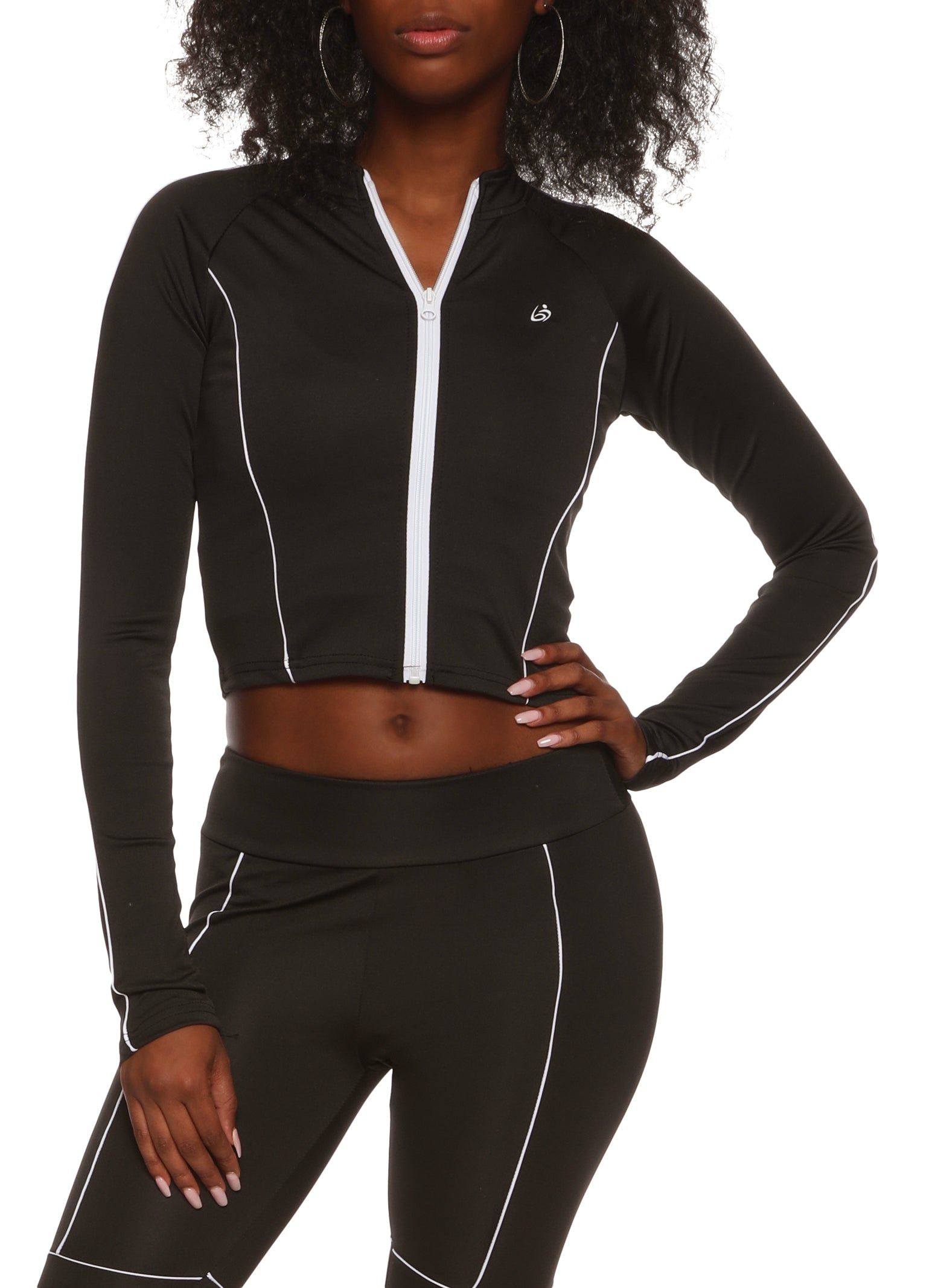 Zip Front Activewear Track Jacket sold by Rainbow