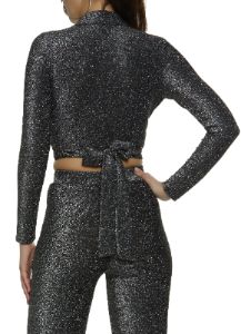 Lurex Cropped Wrap Top sold by Rainbow