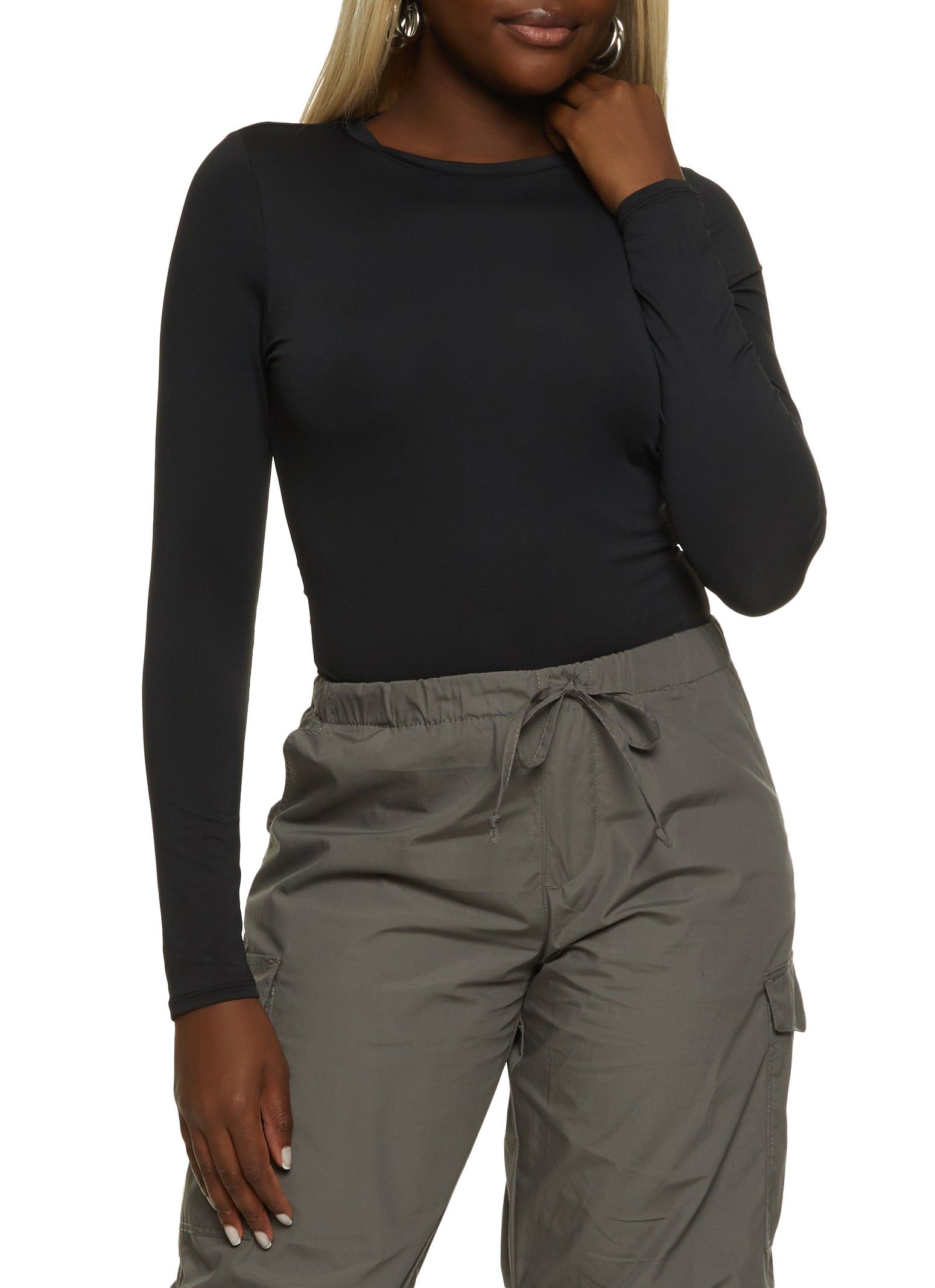 Crew Neck Long Sleeve Bodysuit sold by Rainbow product image thumbnail 2