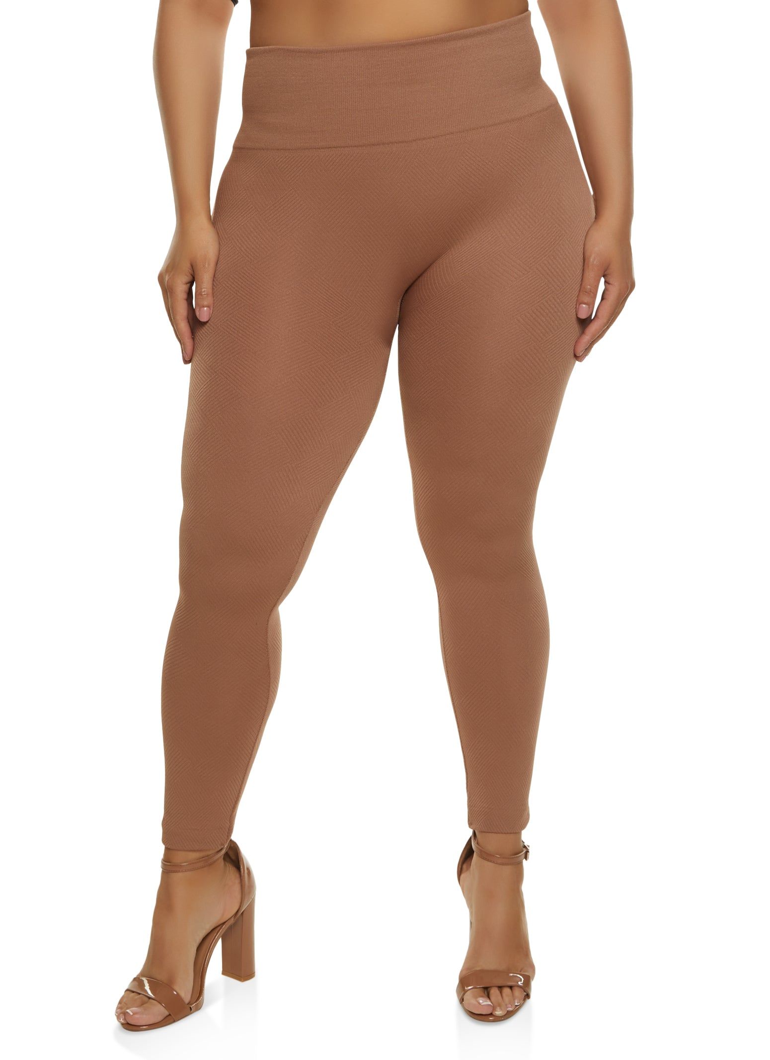 Plus Size Seamless Fleece Lined Leggings sold by Rainbow