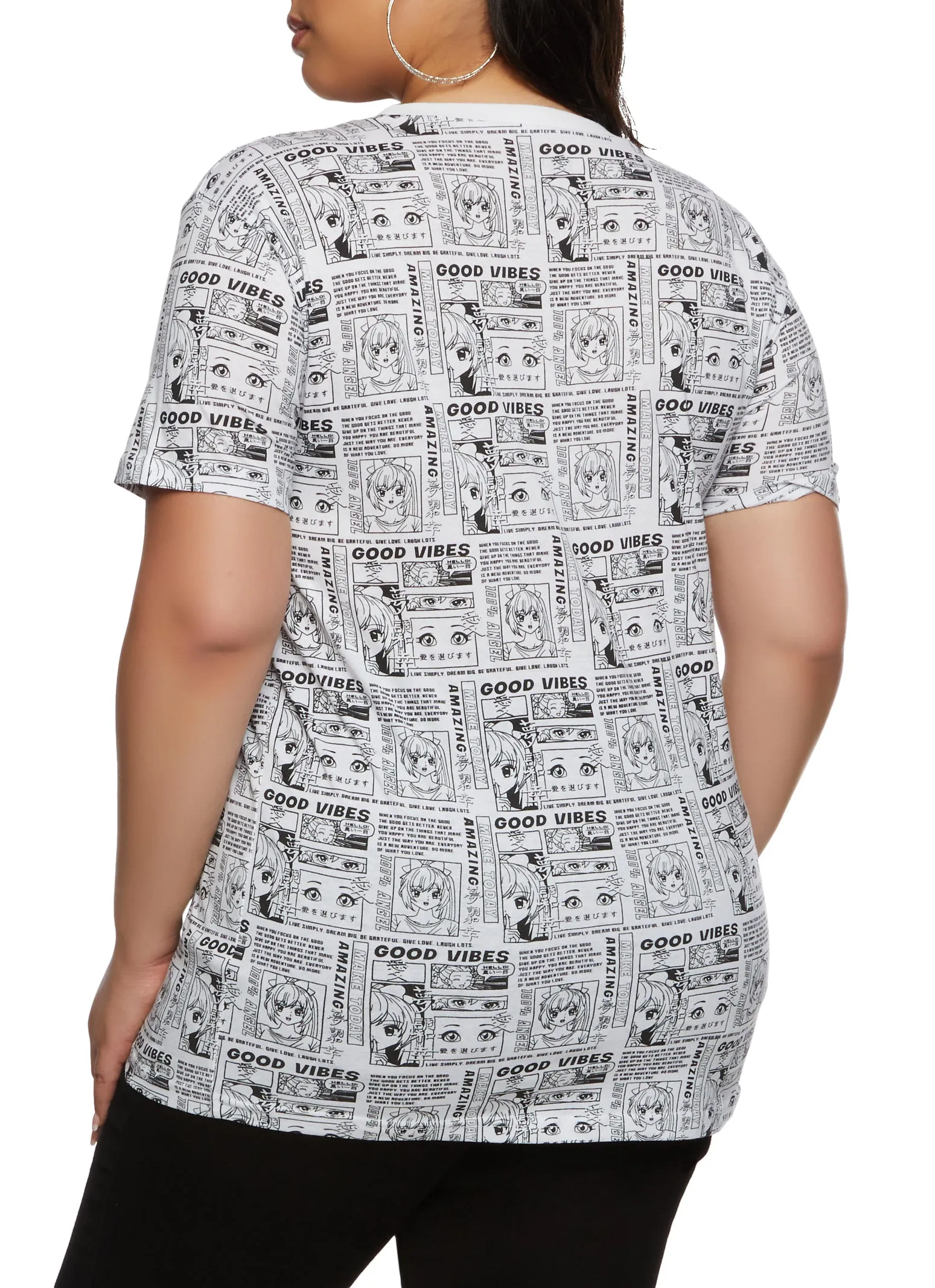 Plus Size Newspaper Graphic T Shirt sold by Rainbow product image thumbnail 2