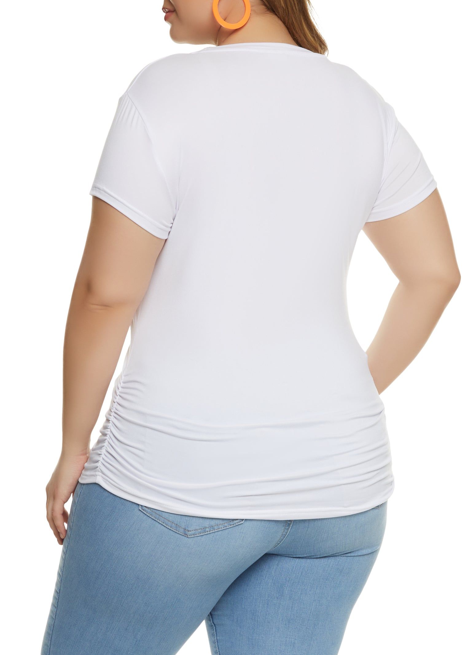 Plus Size Let Your Faith Be Bigger Graphic Tee sold by Rainbow product image thumbnail 2