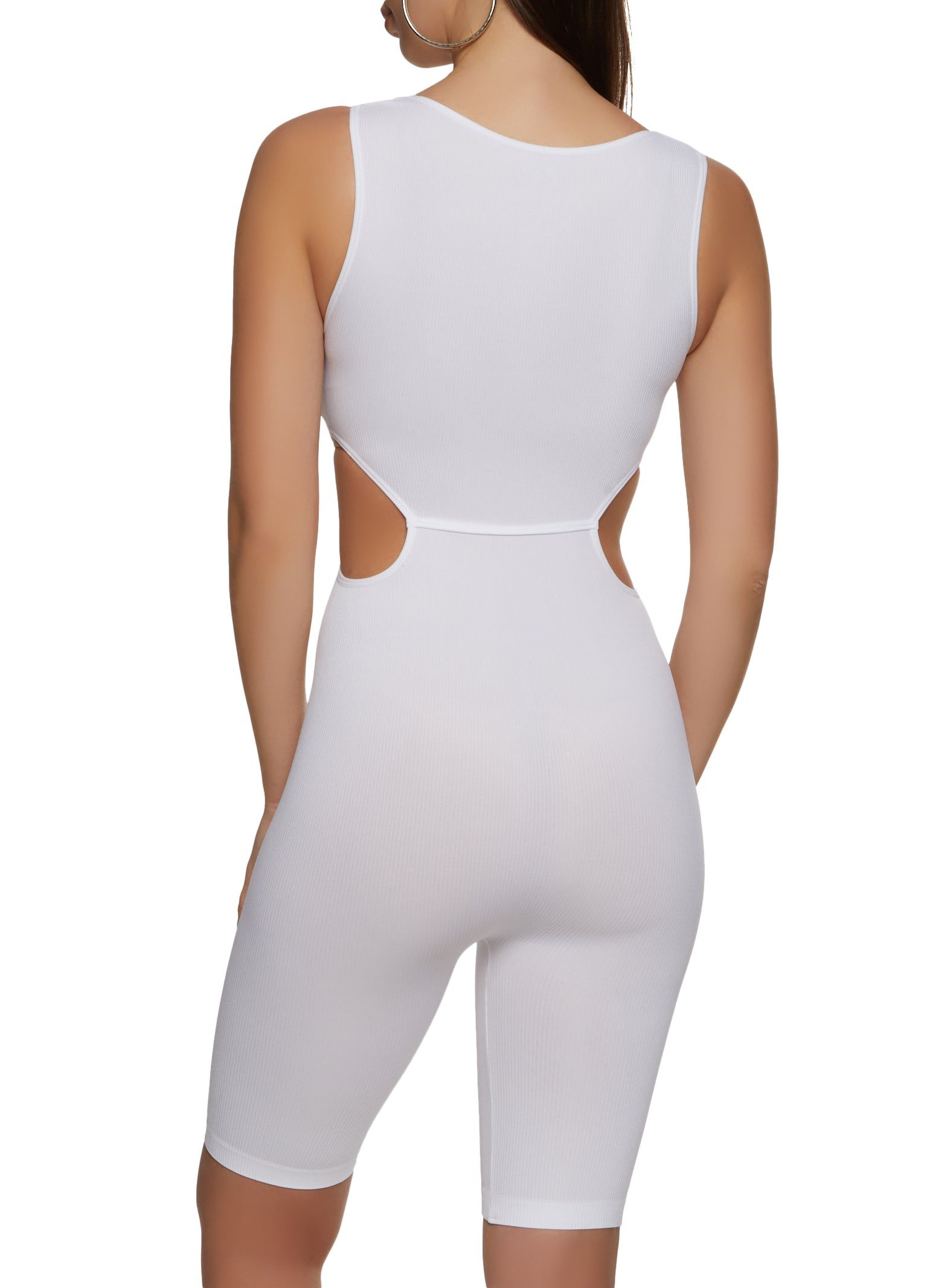 Cut Out Waist Scoop Neck Bodycon Romper sold by Rainbow product image thumbnail 2