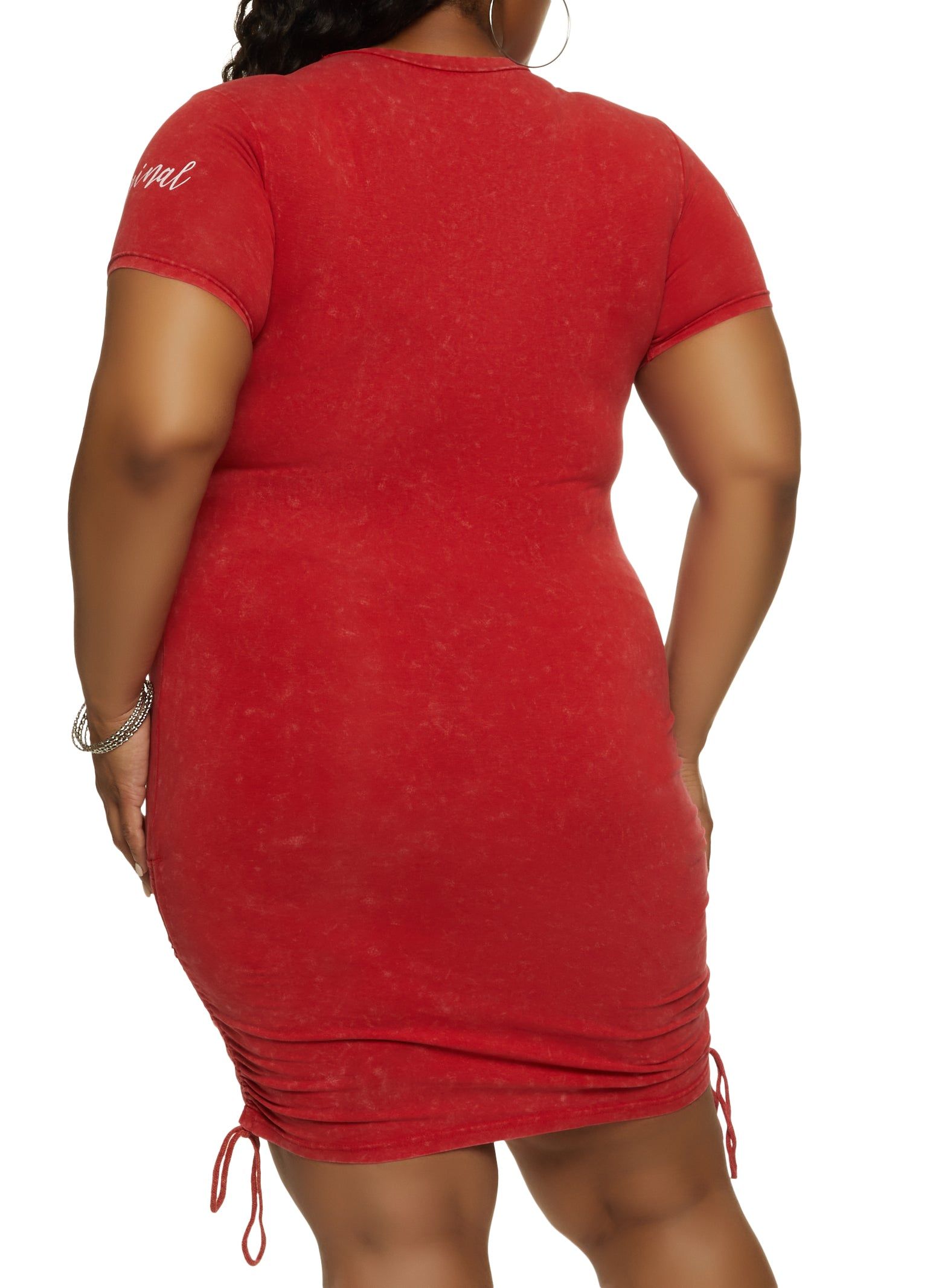 Plus Size Im Not Perfect T Shirt Dress sold by Rainbow product image thumbnail 3