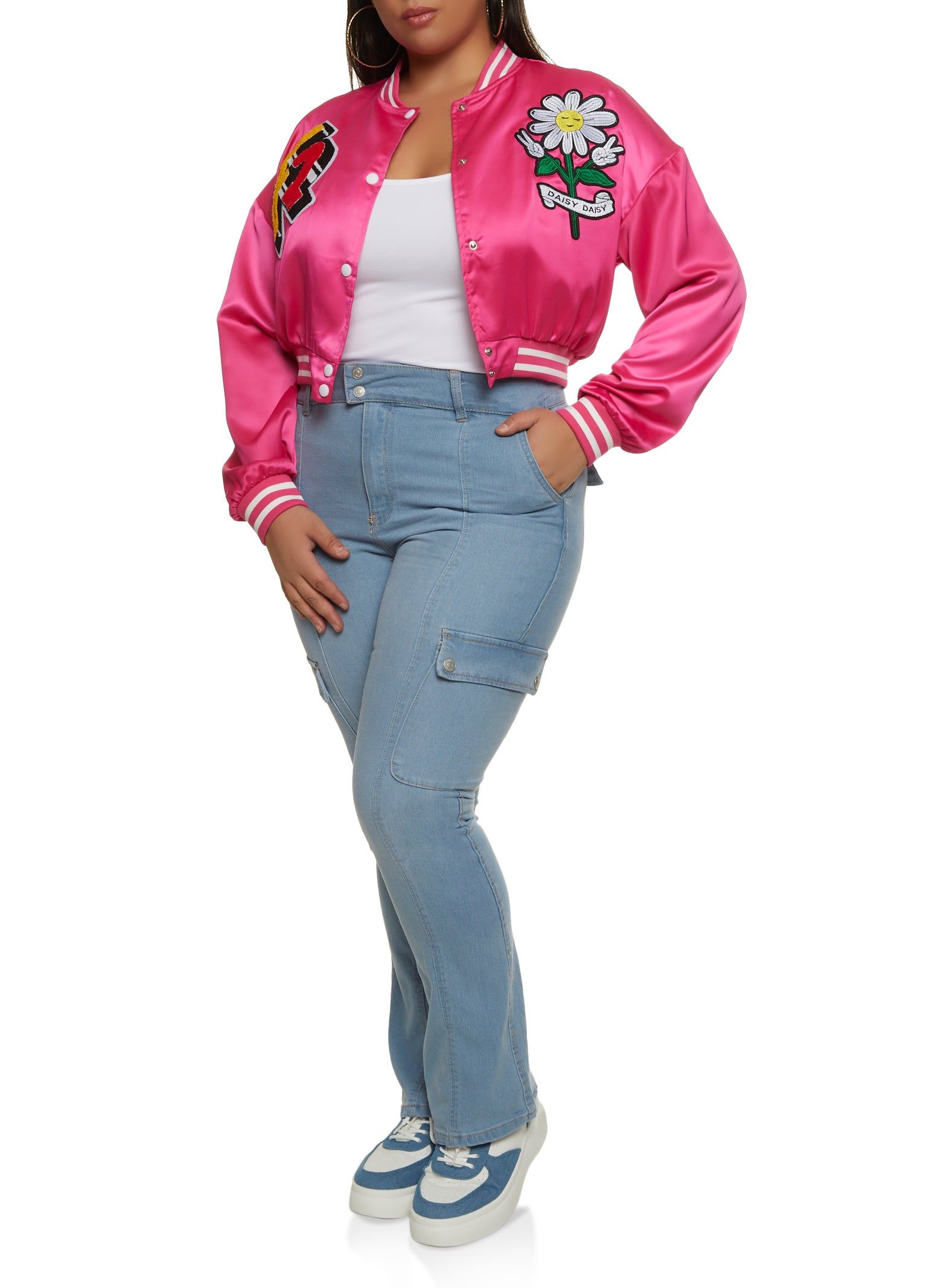Plus Size Almost Famous Cargo Pocket Flare Jeans sold by Rainbow product image thumbnail 2