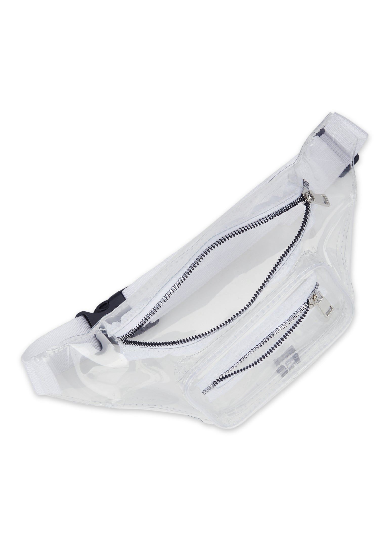 Clear Double Zip Fanny Pack sold by Rainbow product image thumbnail 3